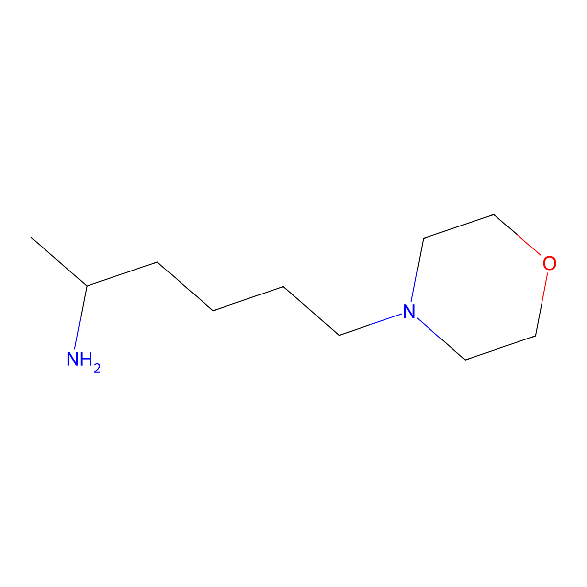 6-Morpholinohexan-2-amine molecular structure, CAS 1248826-31-4