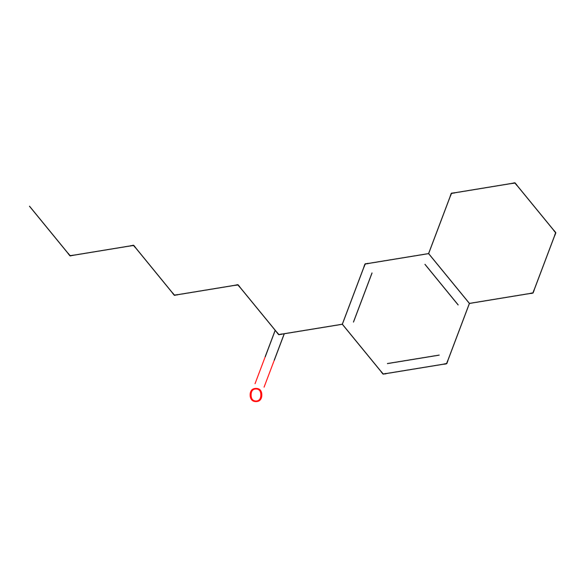 1-(5,6,7,8-Tetrahydronaphthalen-2-YL)hexan-1-one molecular structure, CAS 124888-24-0