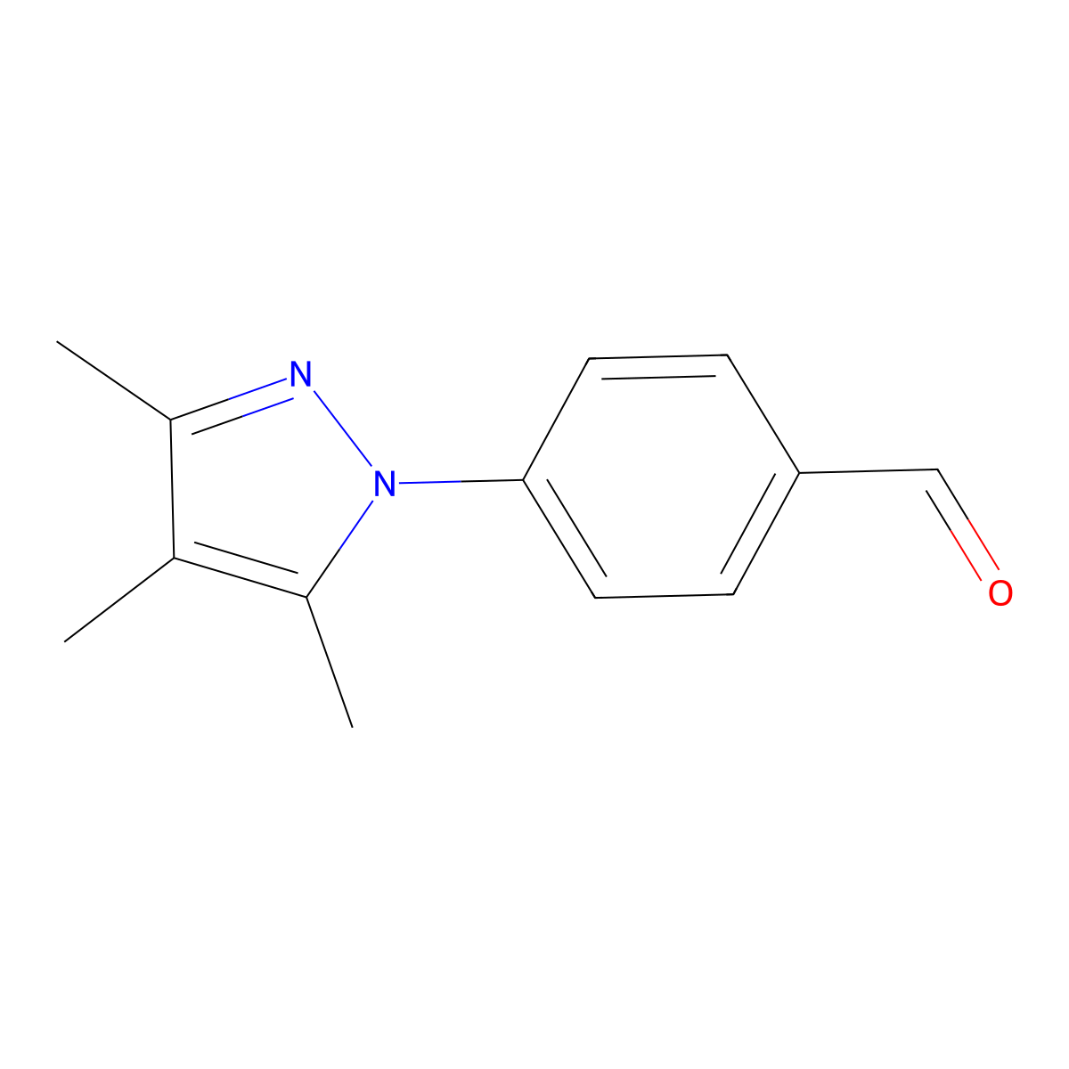 4-(3,4,5-Trimethyl-1h-pyrazol-1-yl)benzaldehyde molecular structure, CAS 1248901-15-6