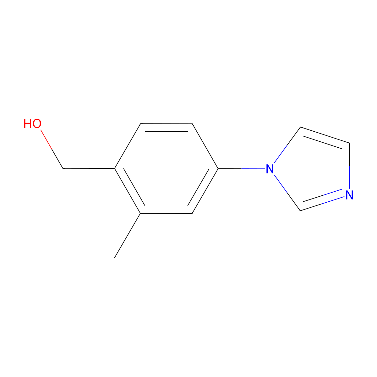 [4-(1H-imidazol-1-yl)-2-methylphenyl]methanol molecular structure, CAS 1248905-63-6