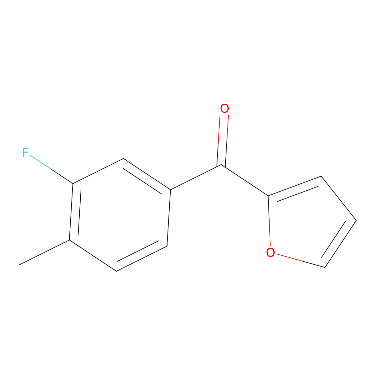 2-(3-Fluoro-4-methylbenzoyl)furan molecular structure, CAS 1248905-66-9