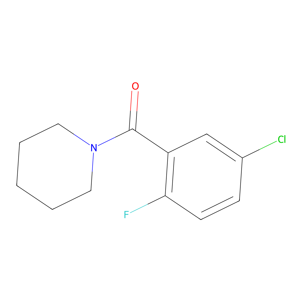 1-(5-Chloro-2-fluorobenzoyl)piperidine molecular structure, CAS 1248906-08-2