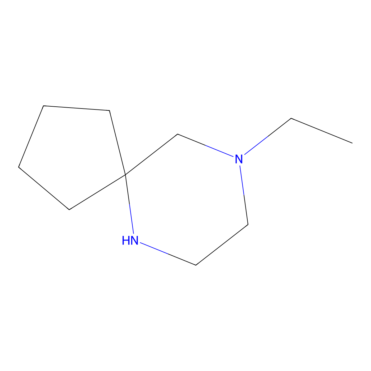 9-Ethyl-6,9-diazaspiro[4.5]decane molecular structure, CAS 1248907-41-6