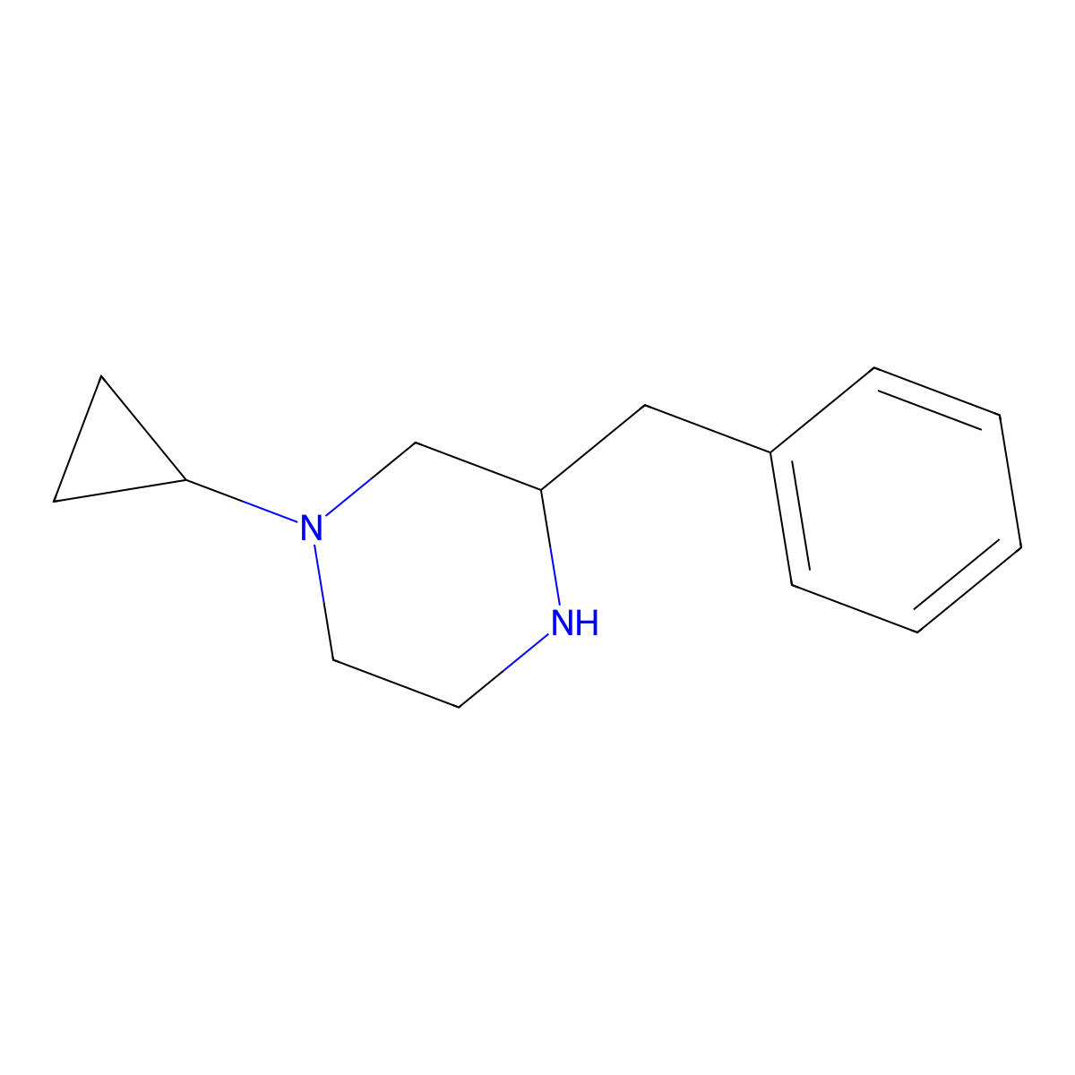 3-Benzyl-1-cyclopropylpiperazine molecular structure, CAS 1248907-51-8