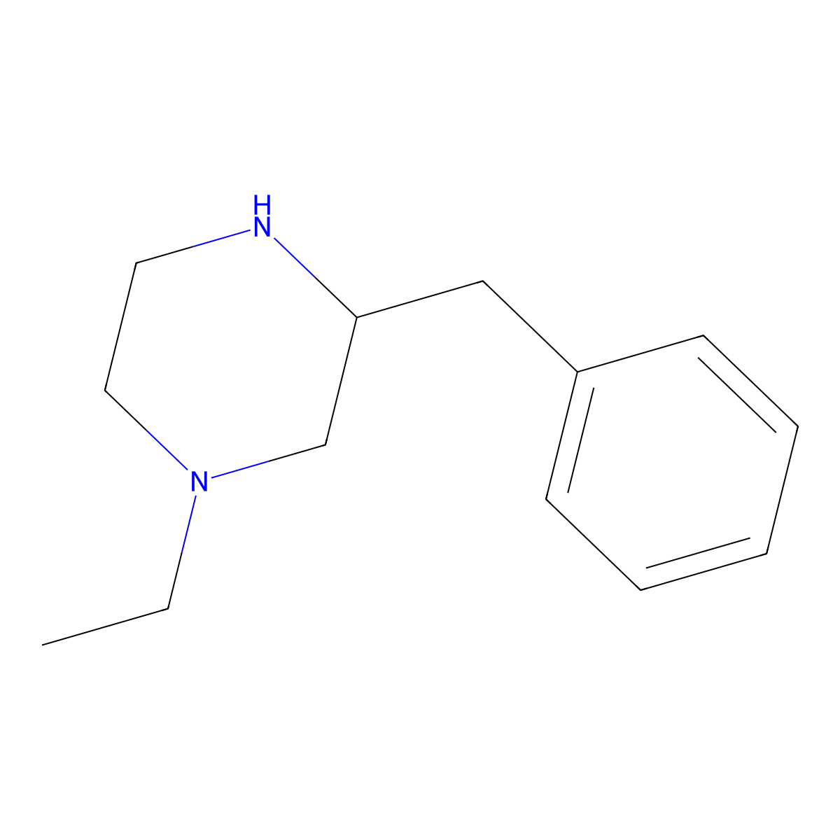 3-Benzyl-1-ethylpiperazine molecular structure, CAS 1248907-73-4