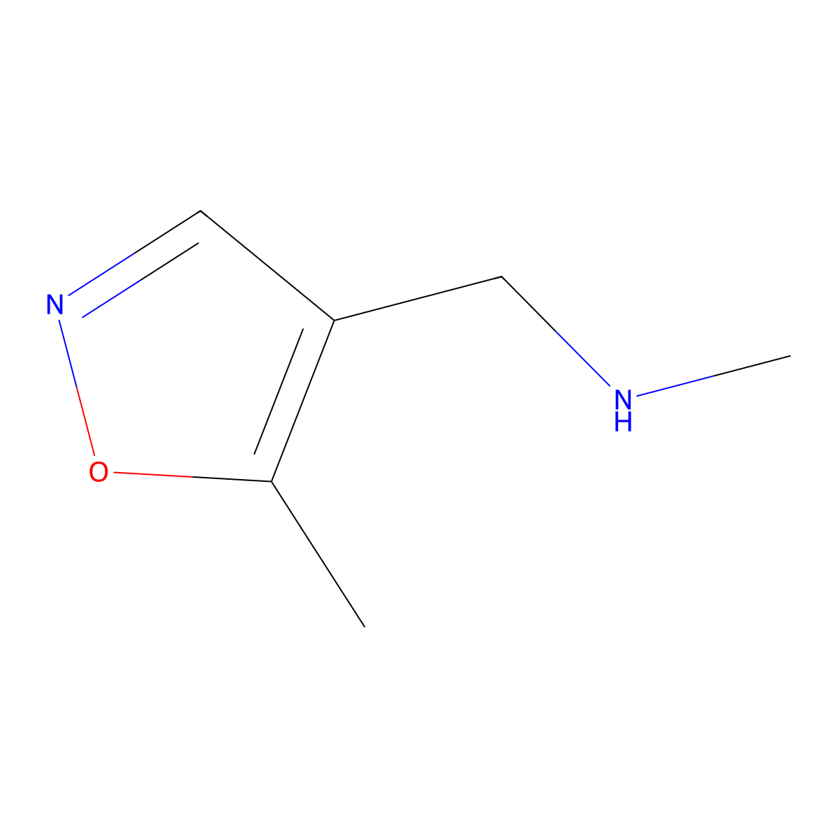 N-Methyl-1-(5-methylisoxazol-4-yl)methanamine molecular structure, CAS 1248913-16-7