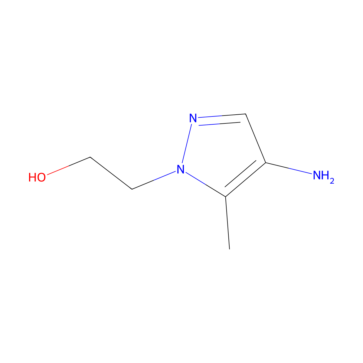 2-(4-amino-5-methyl-1H-pyrazol-1-yl)ethan-1-ol molecular structure, CAS 1248914-22-8