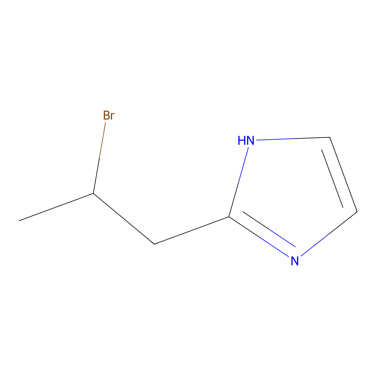 2-(2-bromopropyl)-1H-imidazole molecular structure, CAS 1248915-21-0
