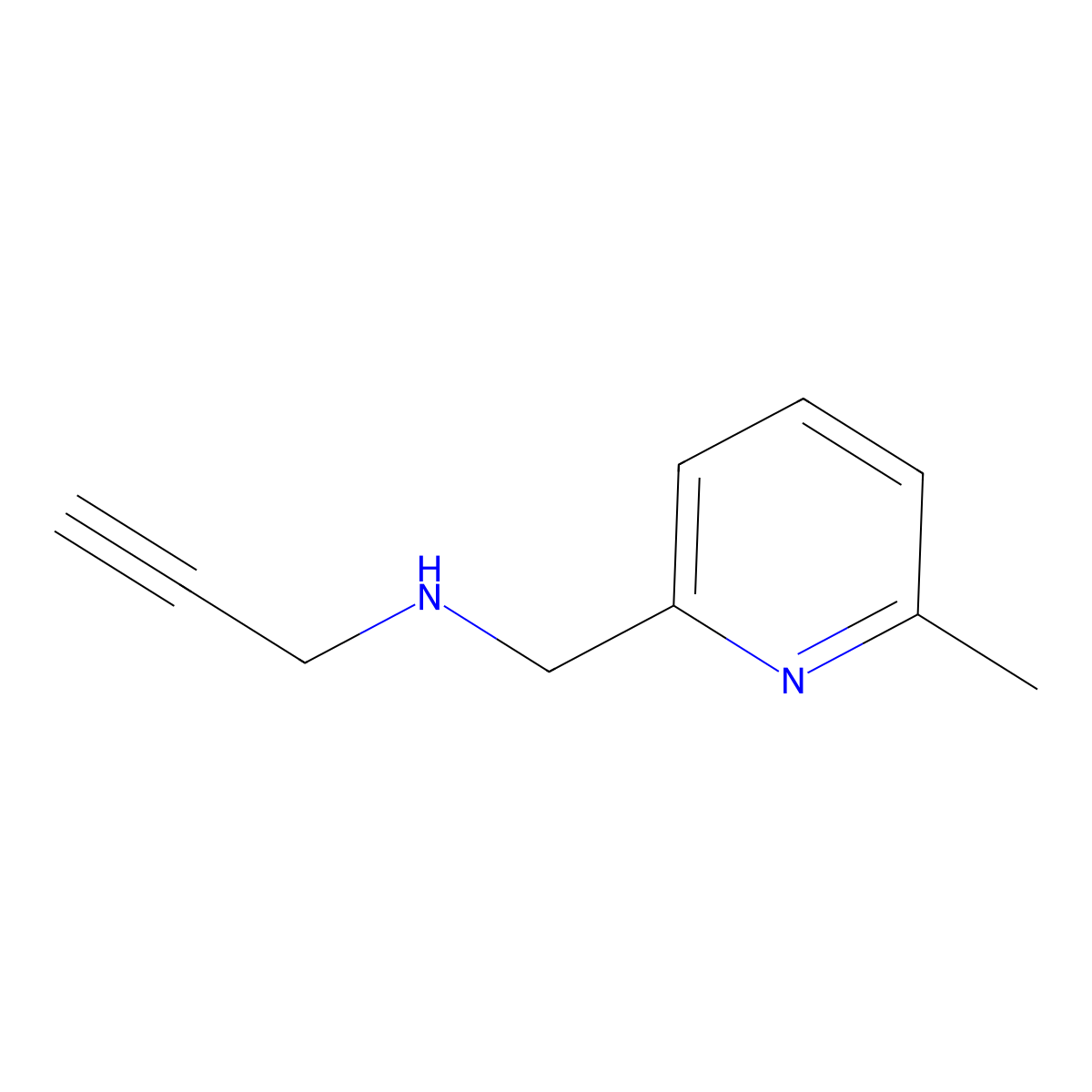 [(6-Methylpyridin-2-yl)methyl](prop-2-yn-1-yl)amine molecular structure, CAS 1248915-22-1