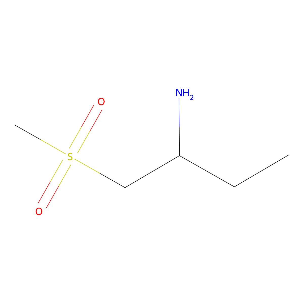 1-Methanesulfonylbutan-2-amine molecular structure, CAS 1248916-68-8