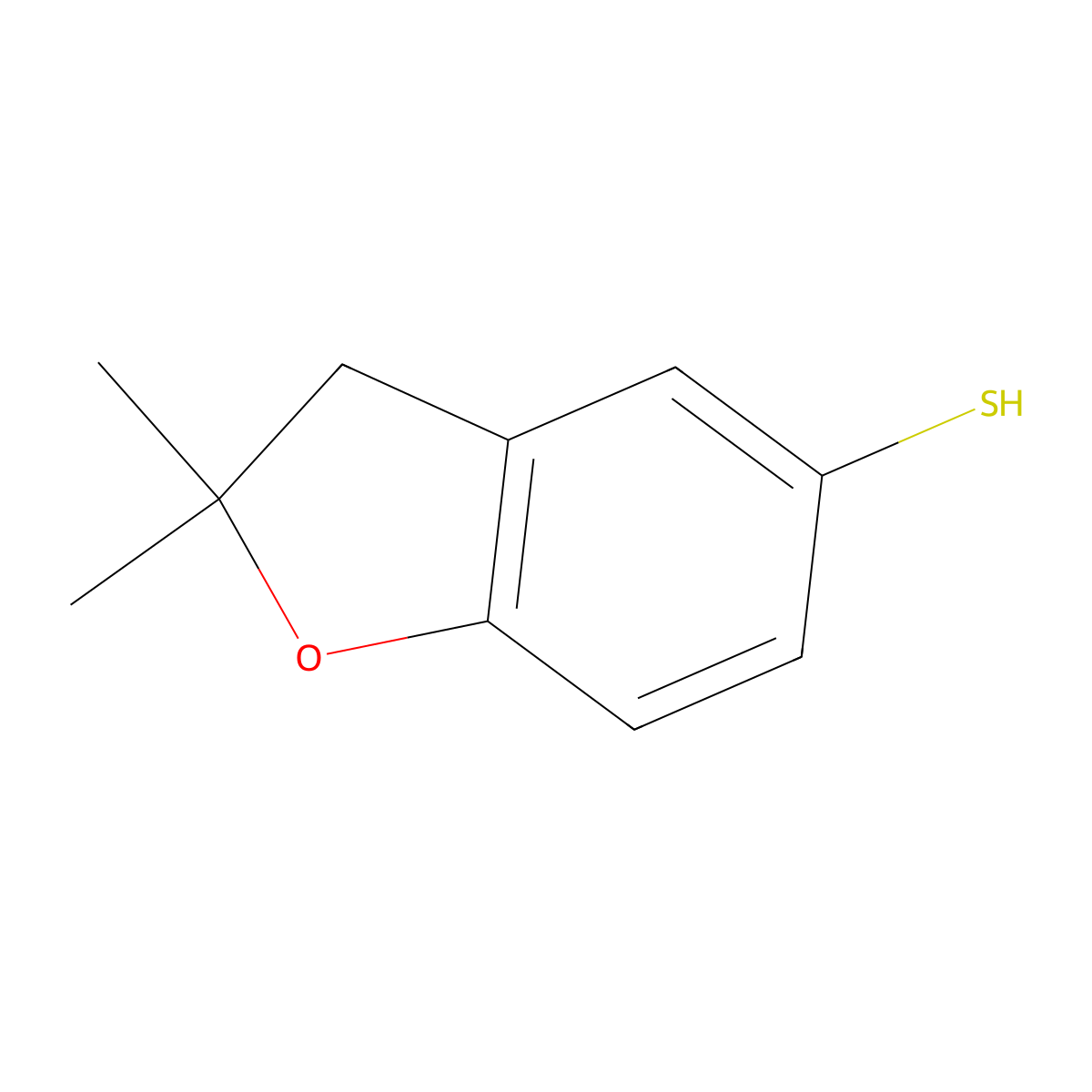 2,2-Dimethyl-2,3-dihydro-1-benzofuran-5-thiol molecular structure, CAS 1248920-72-0