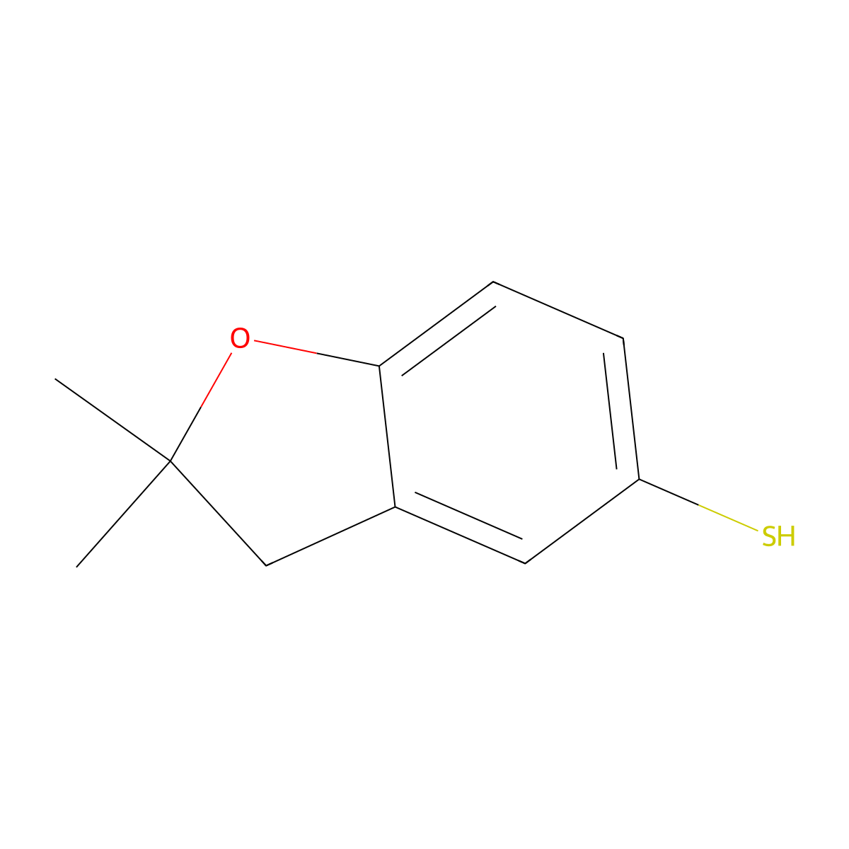 2,2-Dimethyl-2,3-dihydro-1-benzofuran-5-thiol molecular structure, CAS 1248920-72-0