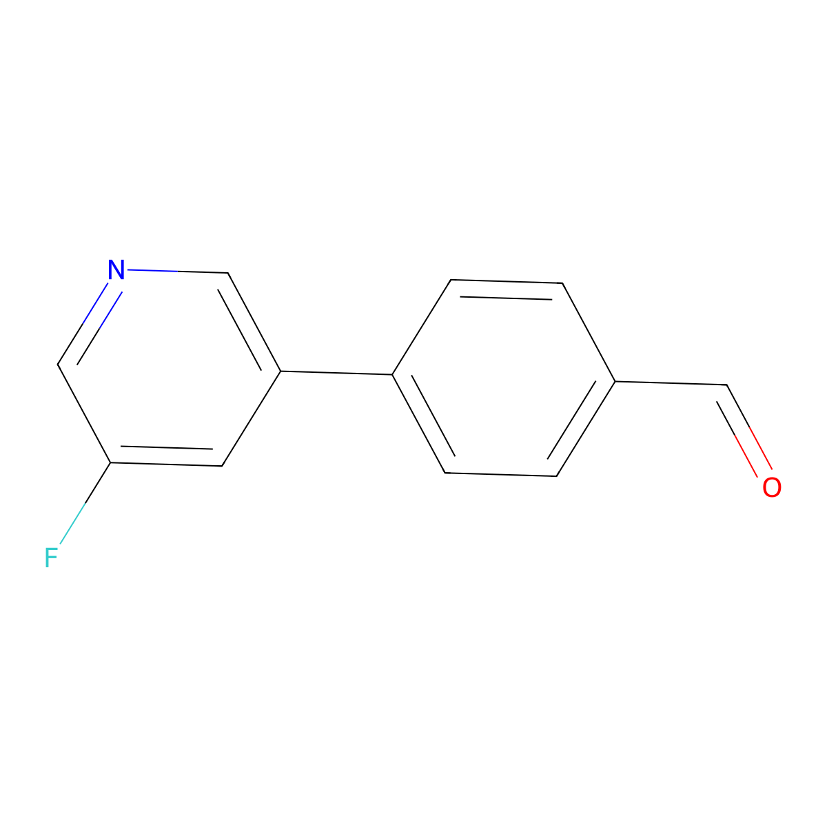 4-(5-Fluoropyridin-3-yl)benzaldehyde molecular structure, CAS 1248922-47-5