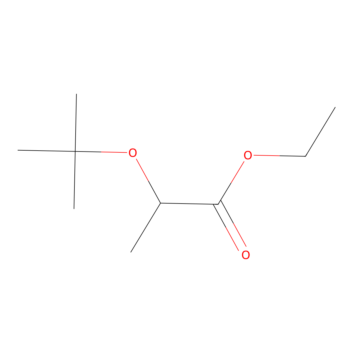 Ethyl 2-(tert-butoxy)propanoate molecular structure, CAS 1248924-74-4
