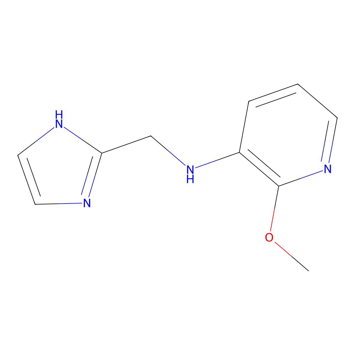 N-[(1H-imidazol-2-yl)methyl]-2-methoxypyridin-3-amine molecular structure, CAS 1248929-21-6