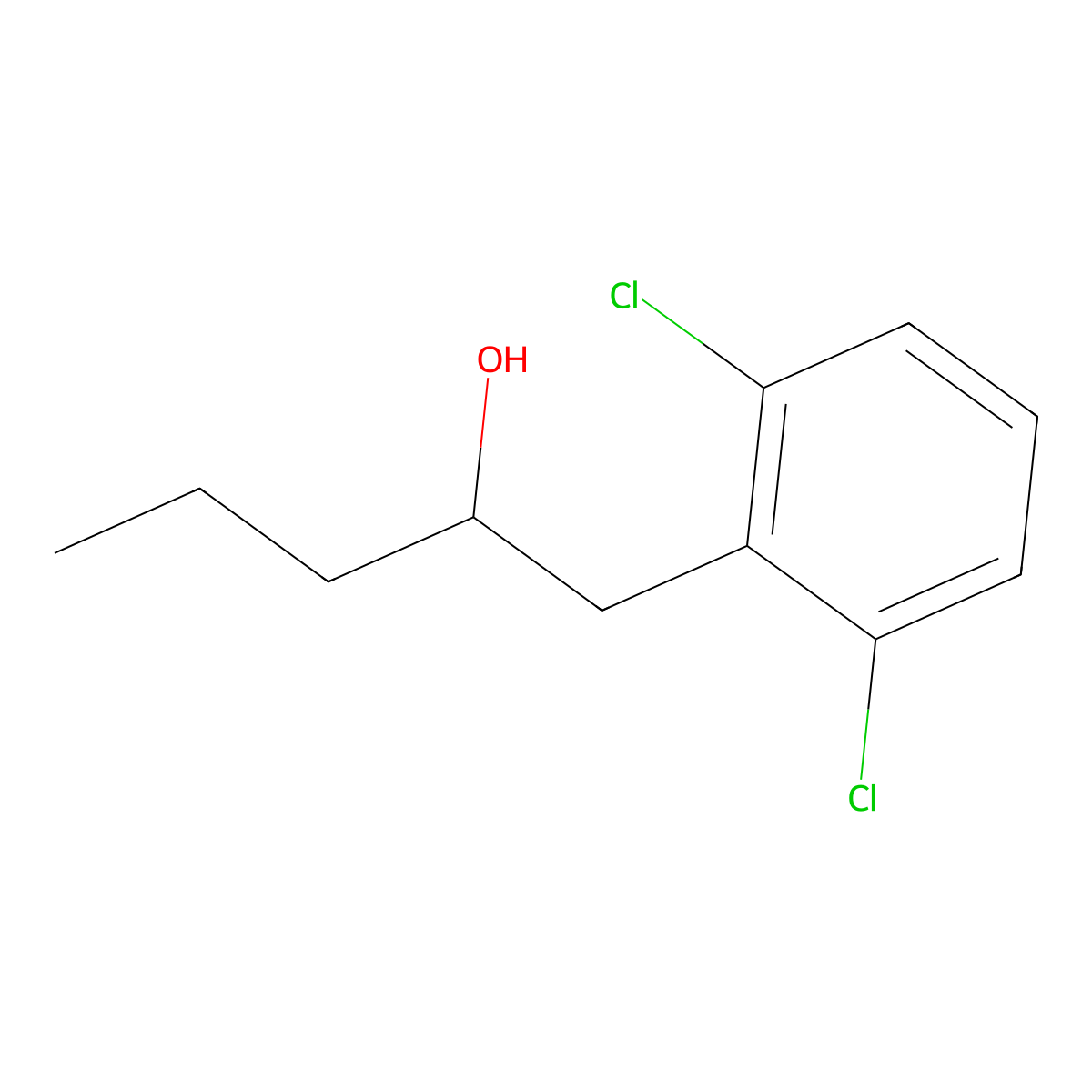 1-(2,6-Dichlorophenyl)pentan-2-ol molecular structure, CAS 1248931-89-6