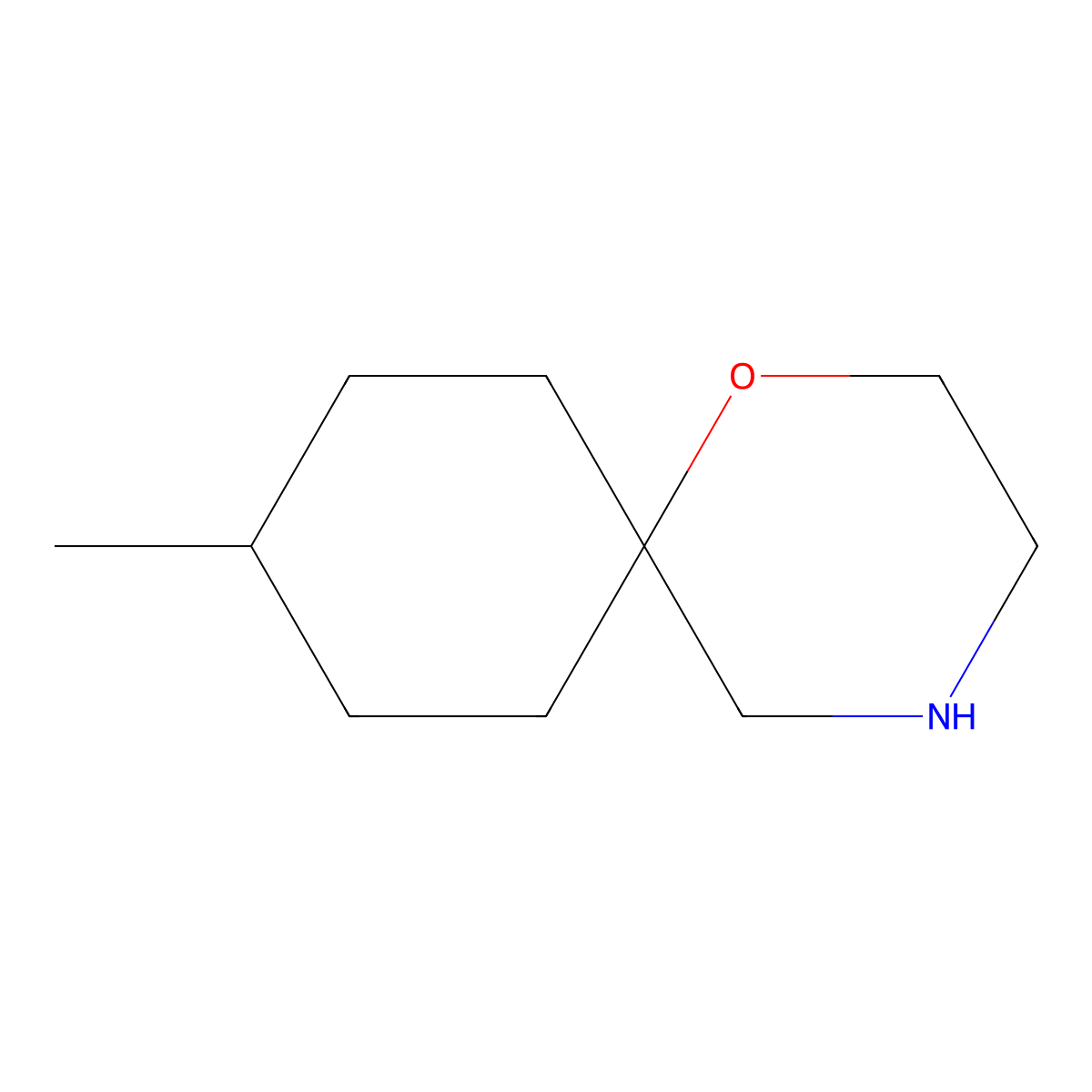 9-Methyl-1-oxa-4-azaspiro[5.5]undecane molecular structure, CAS 1248933-68-7