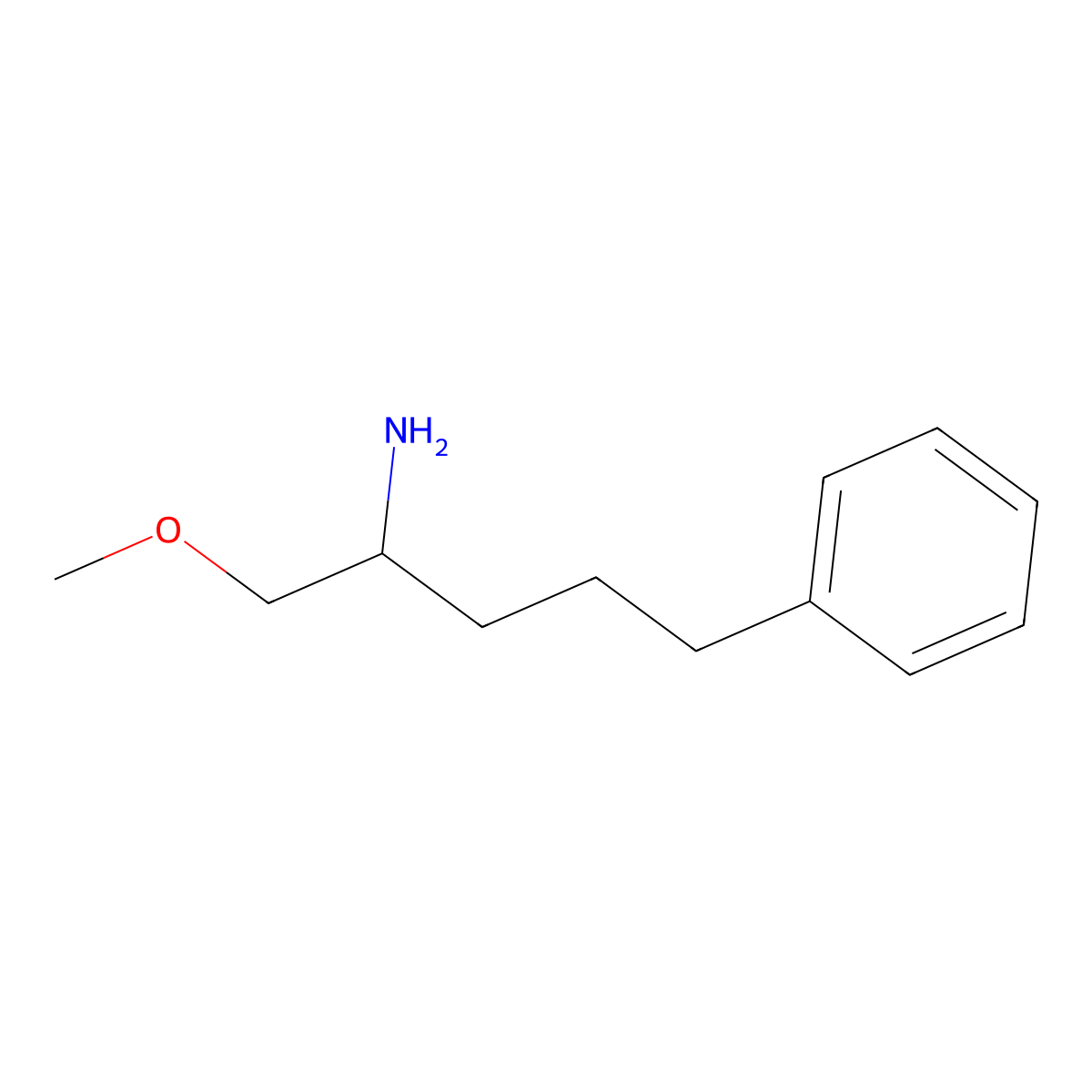 1-Methoxy-5-phenylpentan-2-amine molecular structure, CAS 1248942-76-8