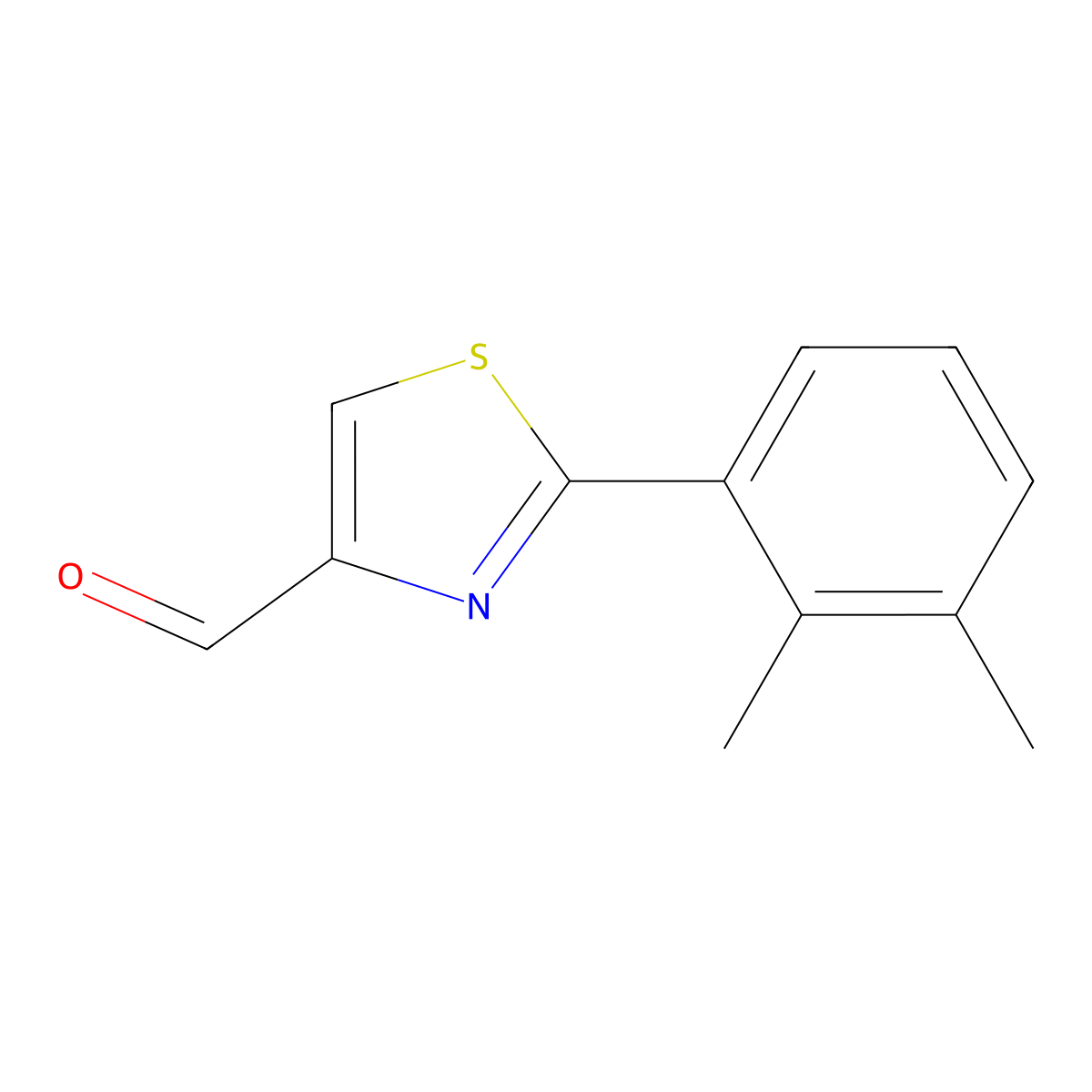 2-(2,3-Dimethylphenyl)thiazole-4-carbaldehyde molecular structure, CAS 1248944-13-9