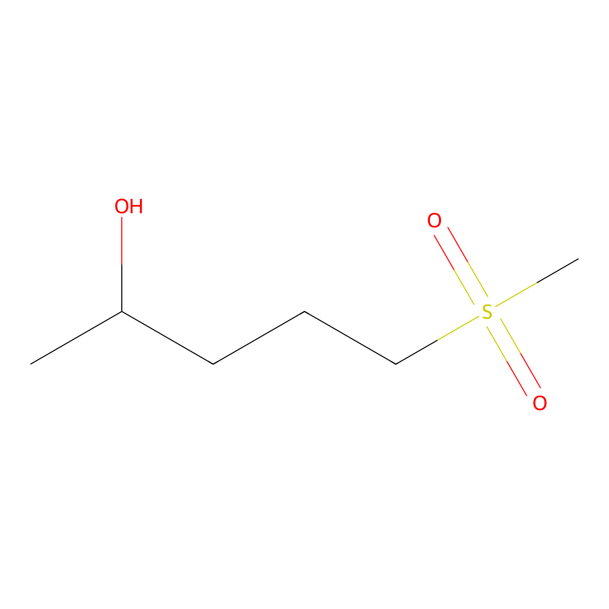 5-Methanesulfonylpentan-2-ol molecular structure, CAS 1248945-45-0