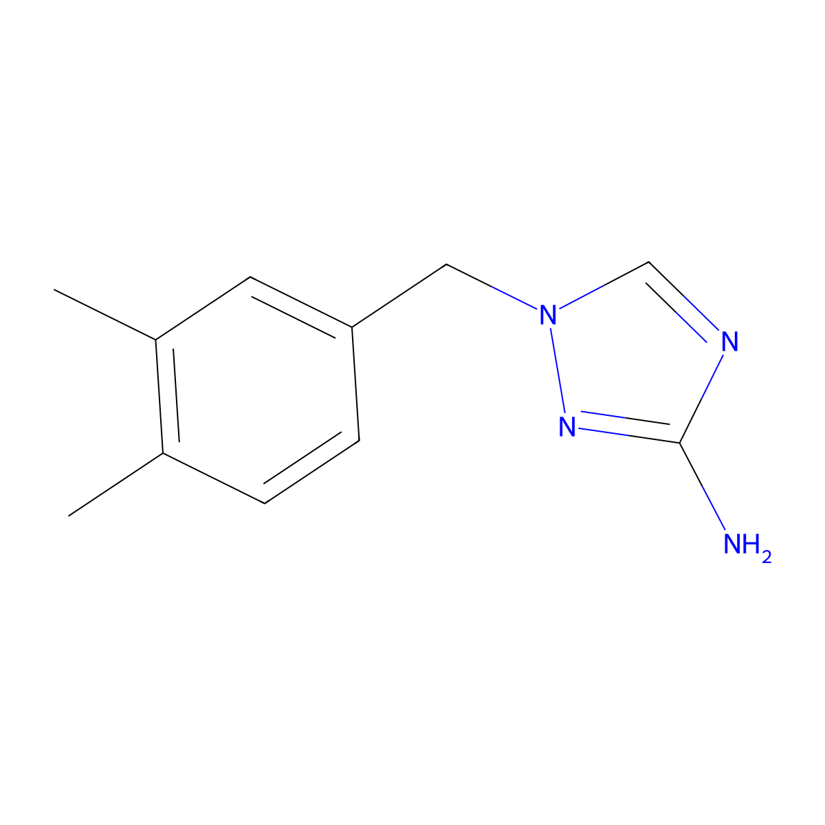 1-(3,4-Dimethylbenzyl)-1h-1,2,4-triazol-3-amine molecular structure, CAS 1248945-64-3