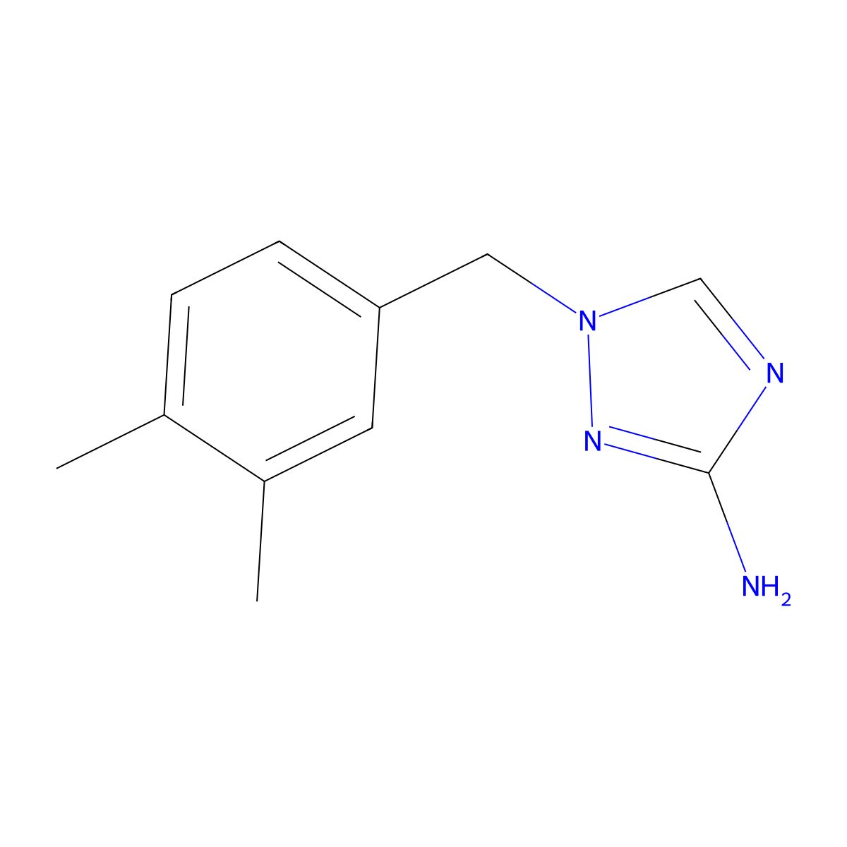 1-(3,4-Dimethylbenzyl)-1h-1,2,4-triazol-3-amine molecular structure, CAS 1248945-64-3