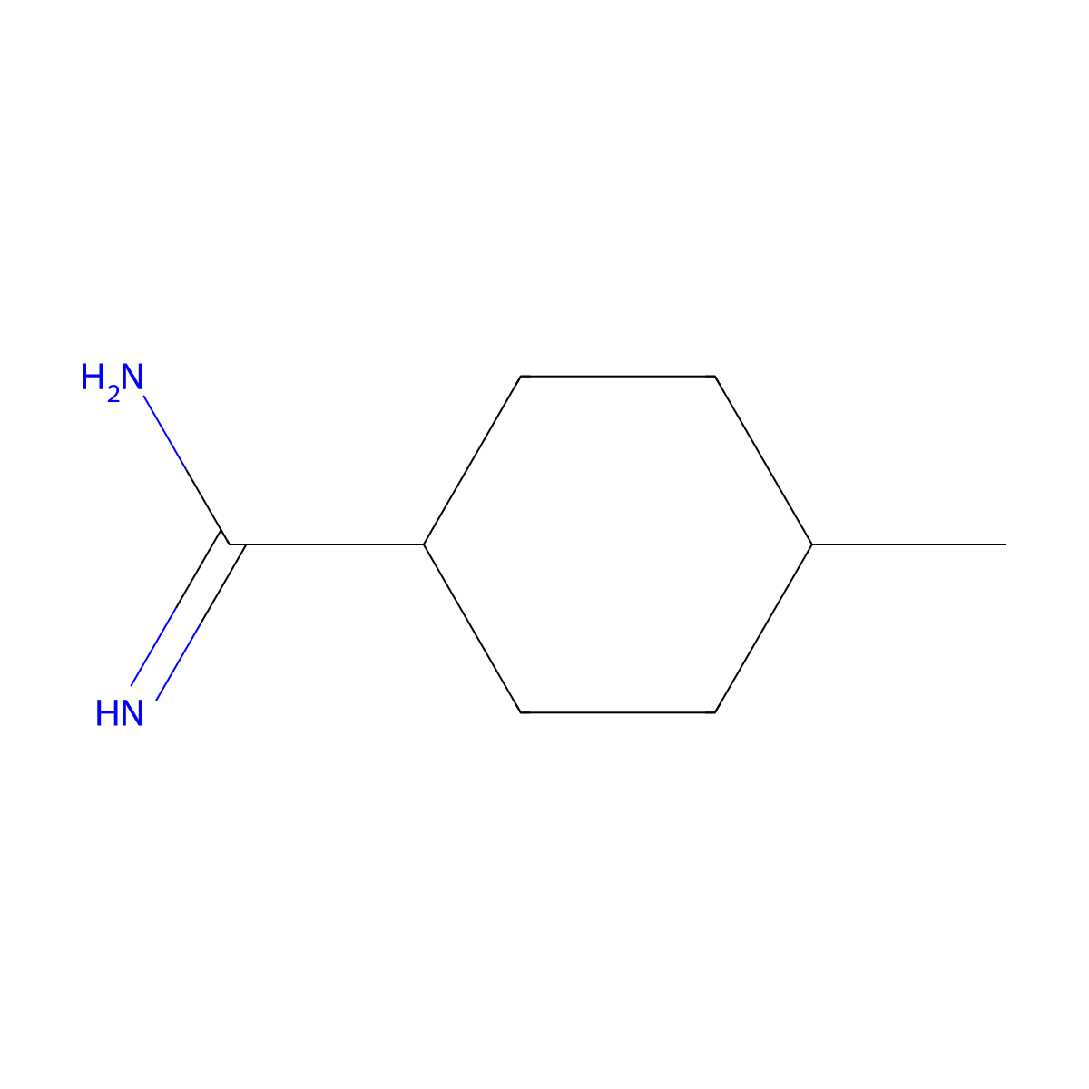 4-Methylcyclohexane-1-carboximidamide molecular structure, CAS 1248947-50-3