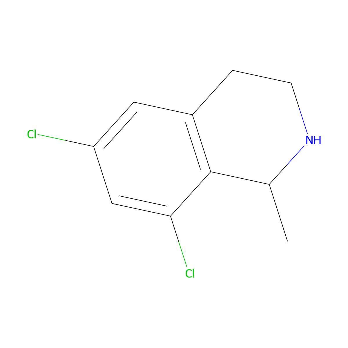 6,8-Dichloro-1-methyl-1,2,3,4-tetrahydroisoquinoline molecular structure, CAS 1248951-68-9