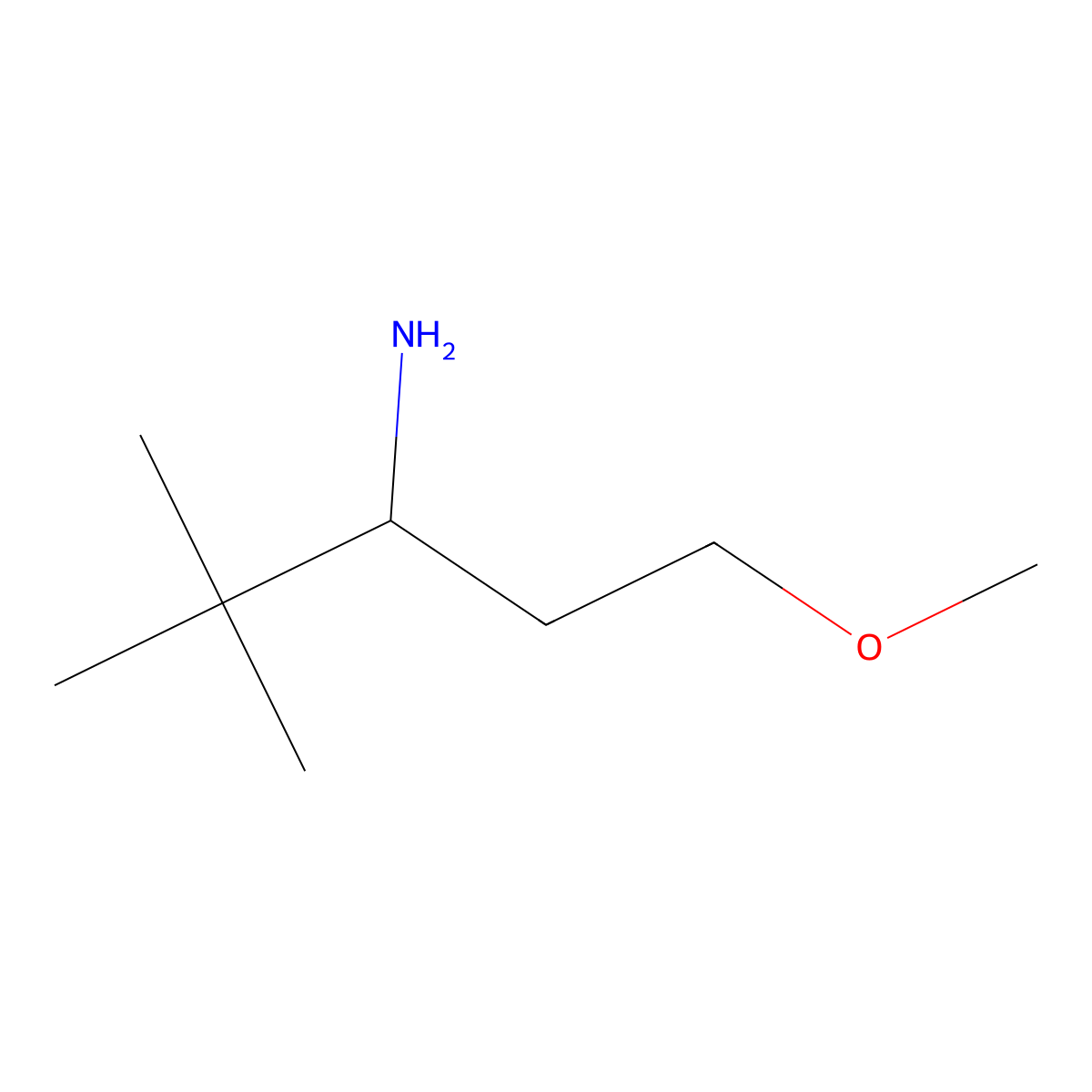 1-Methoxy-4,4-dimethylpentan-3-amine molecular structure, CAS 1248952-18-2