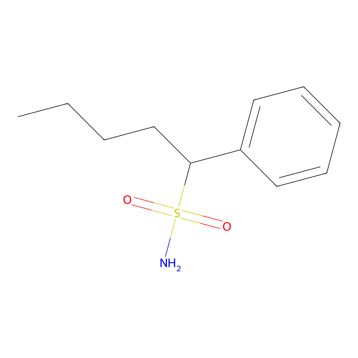 1-Phenylpentane-1-sulfonamide molecular structure, CAS 1248953-19-6
