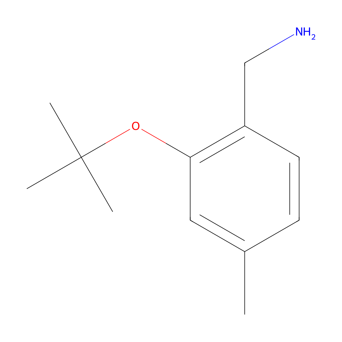 [2-(Tert-butoxy)-4-methylphenyl]methanamine molecular structure, CAS 1248954-00-8