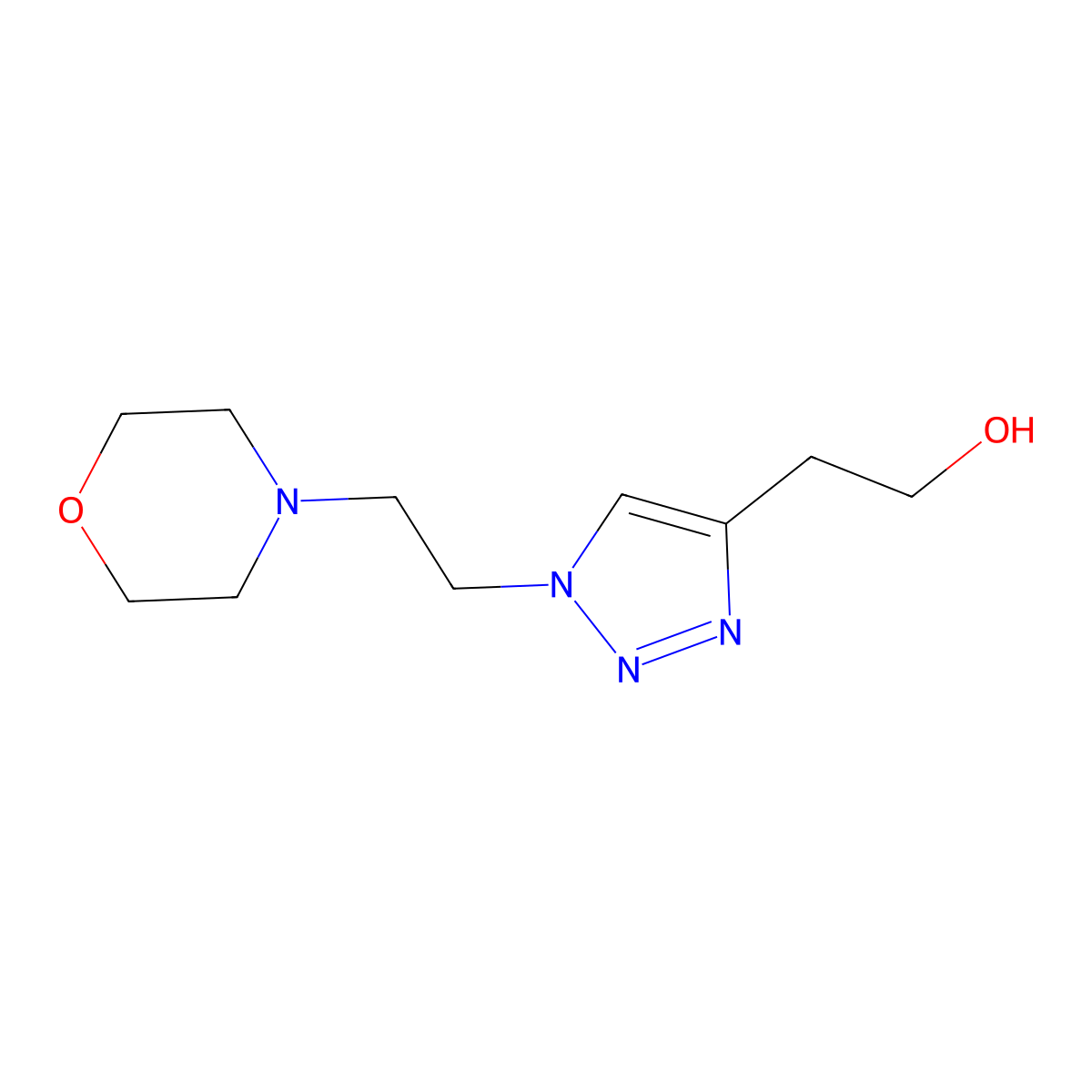 2-(1-(2-Morpholinoethyl)-1h-1,2,3-triazol-4-yl)ethan-1-ol molecular structure, CAS 1248955-47-6