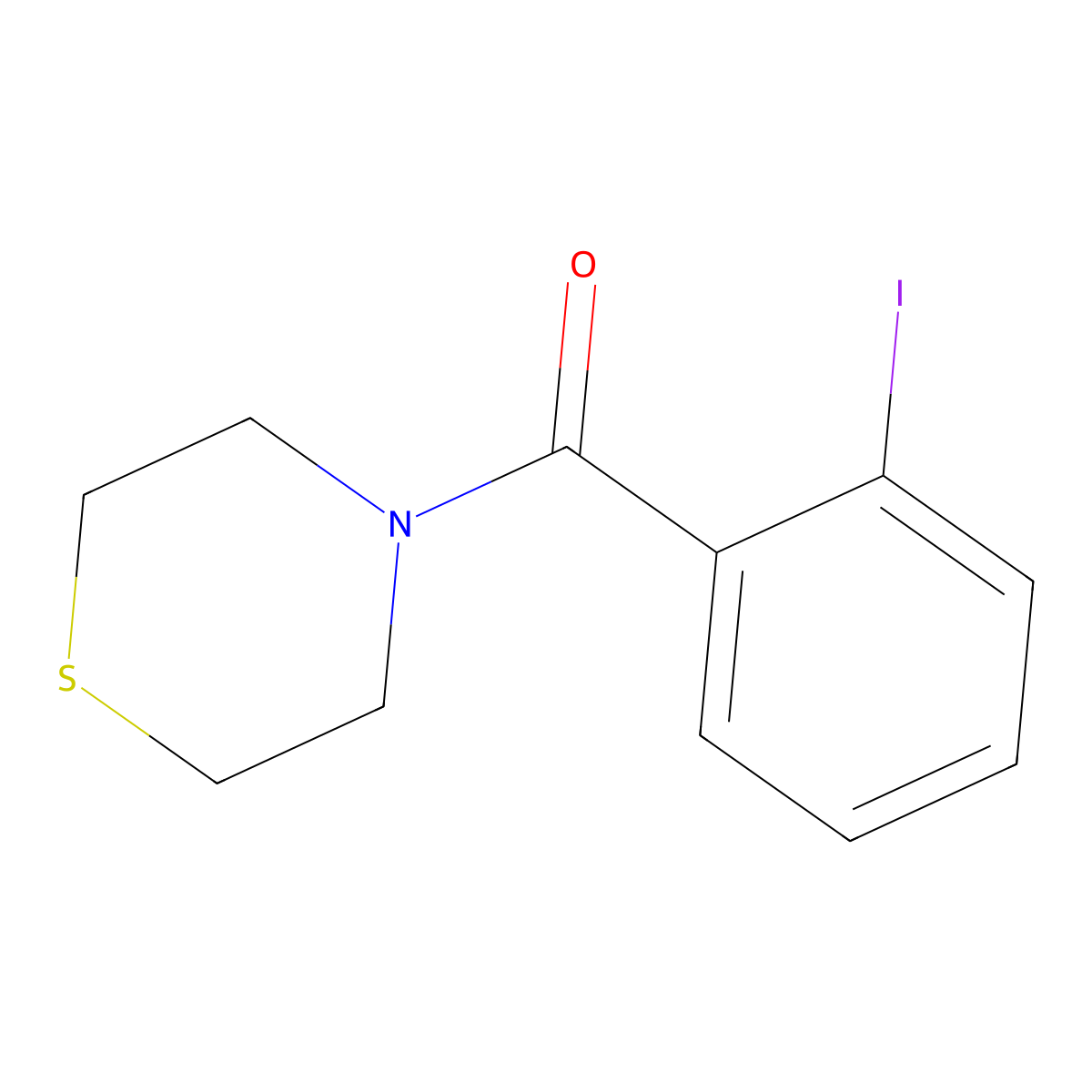 (2-Iodophenyl)(thiomorpholino)methanone molecular structure, CAS 1248956-21-9