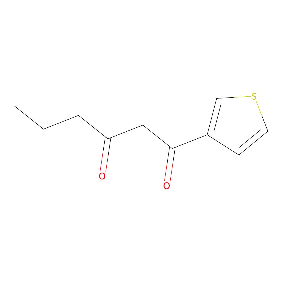 1-(Thiophen-3-yl)hexane-1,3-dione molecular structure, CAS 1248956-50-4