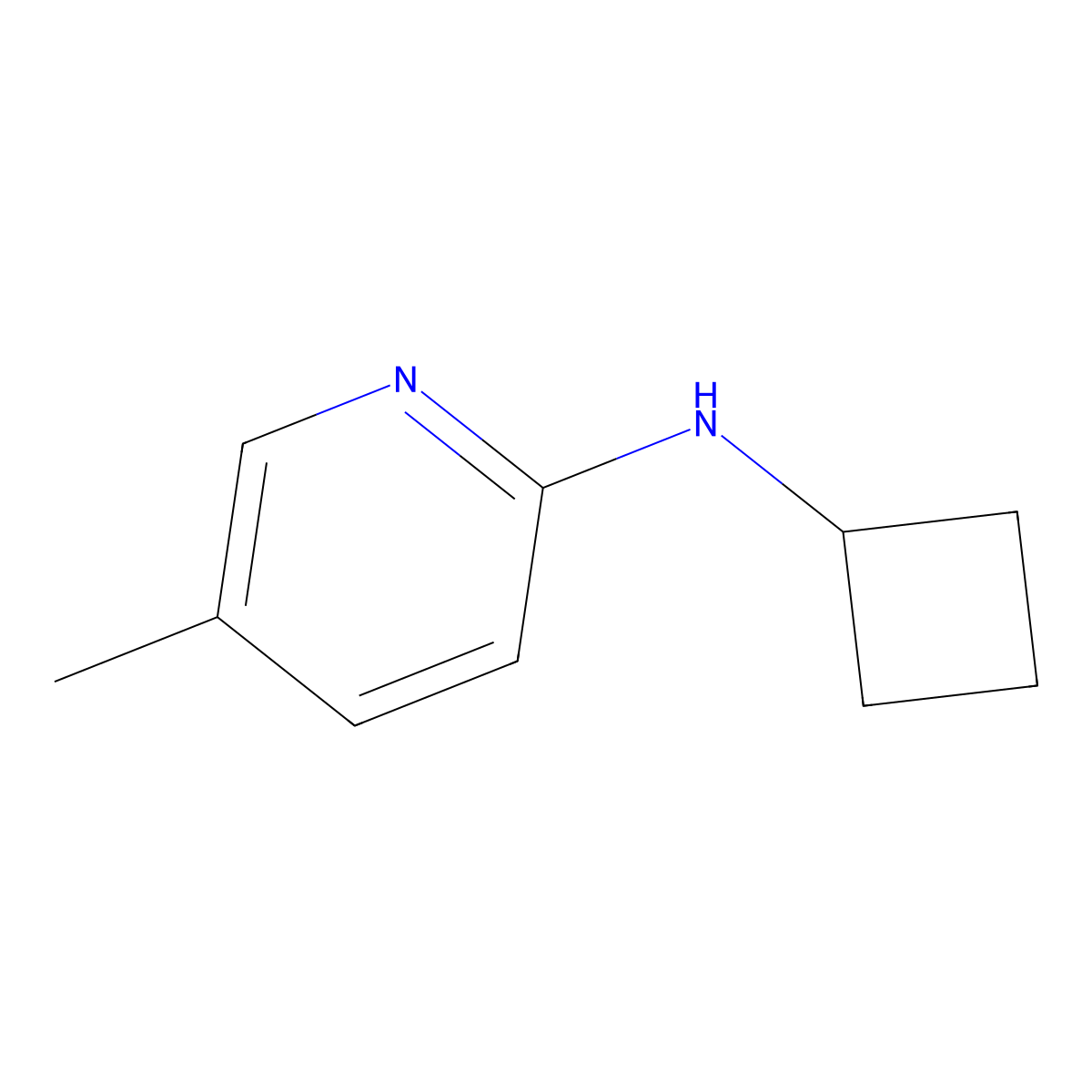 N-cyclobutyl-5-methylpyridin-2-amine molecular structure, CAS 1248957-85-8