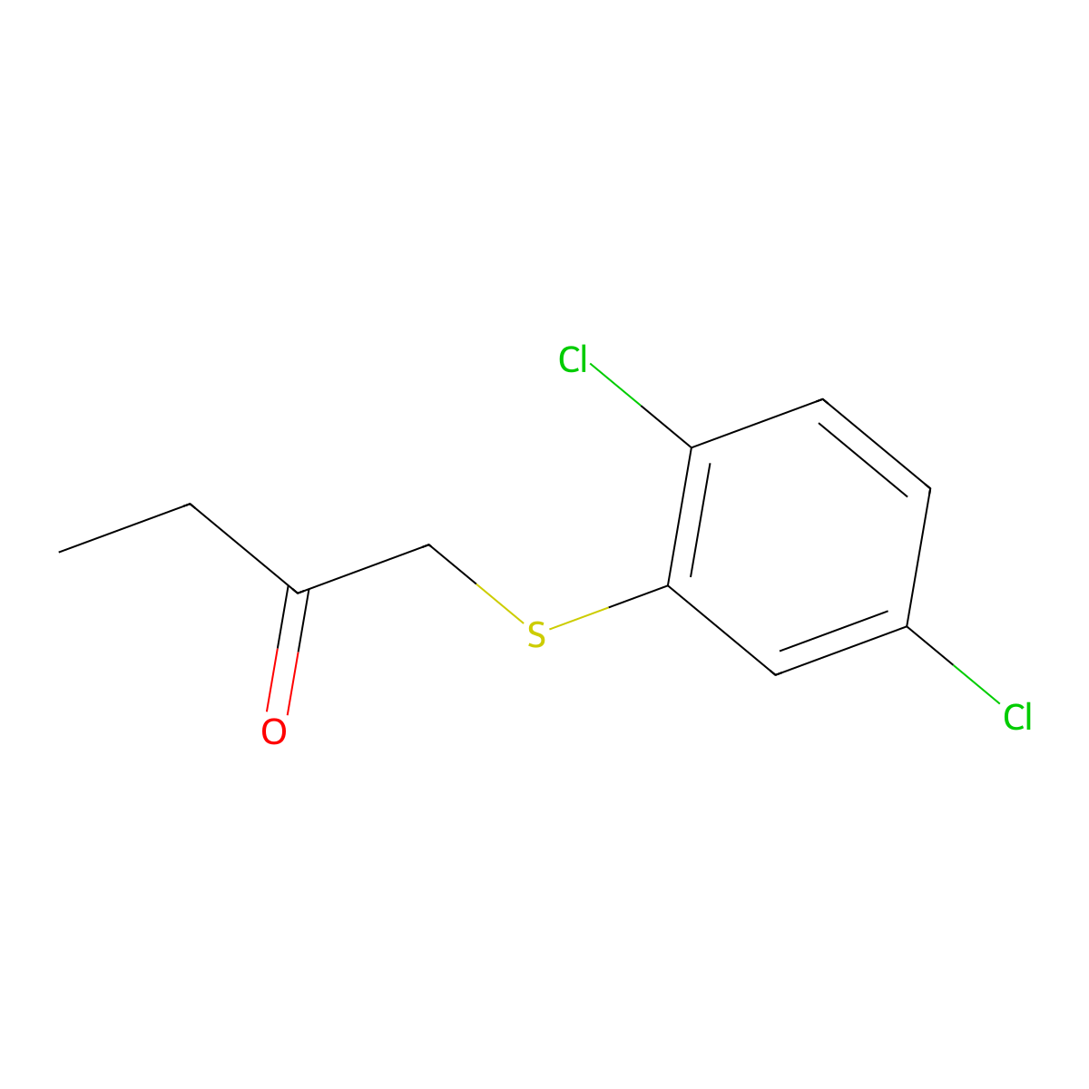 1-((2,5-Dichlorophenyl)thio)butan-2-one molecular structure, CAS 1248959-26-3