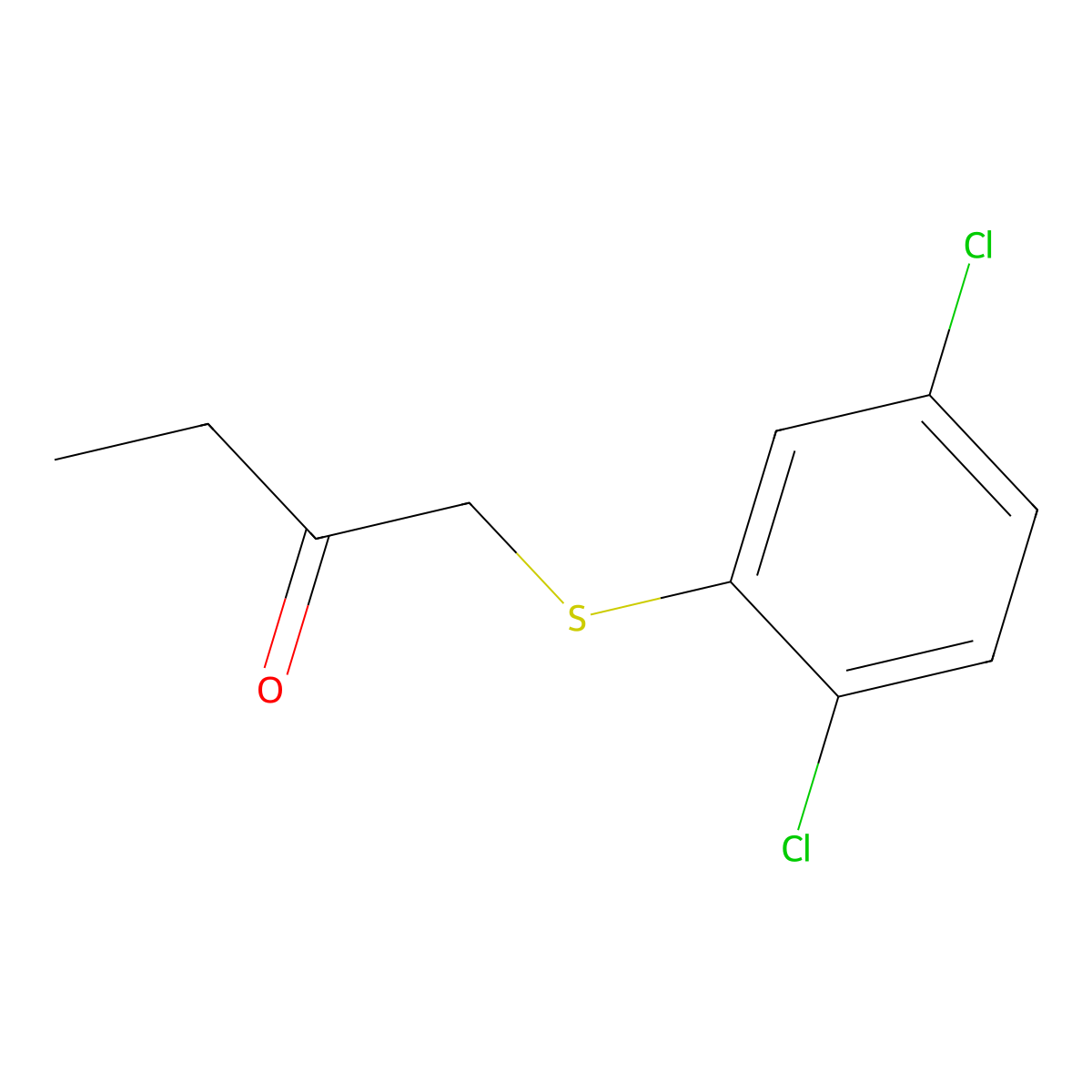 1-((2,5-Dichlorophenyl)thio)butan-2-one molecular structure, CAS 1248959-26-3
