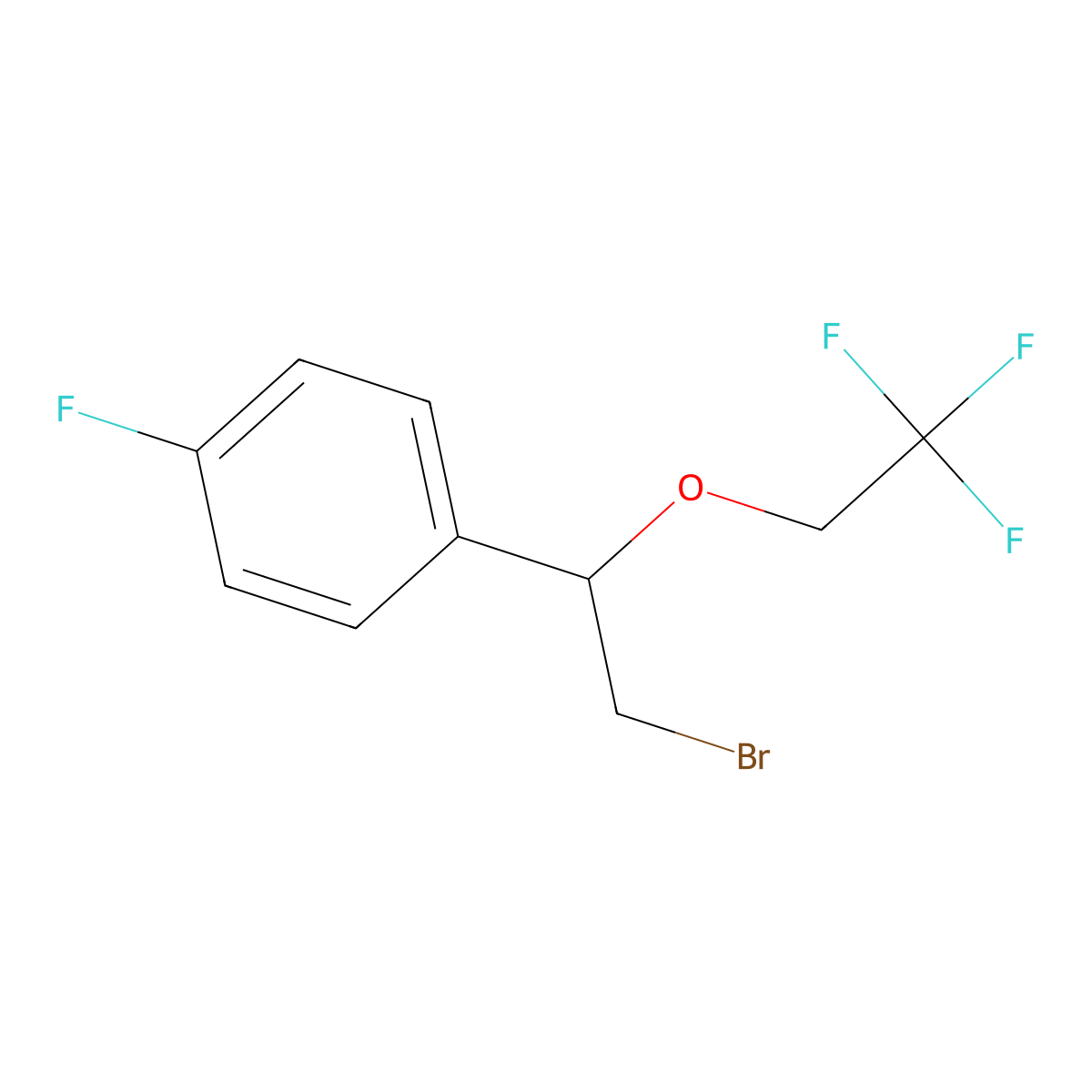 1-(2-Bromo-1-(2,2,2-trifluoroethoxy)ethyl)-4-fluorobenzene molecular structure, CAS 1248959-48-9