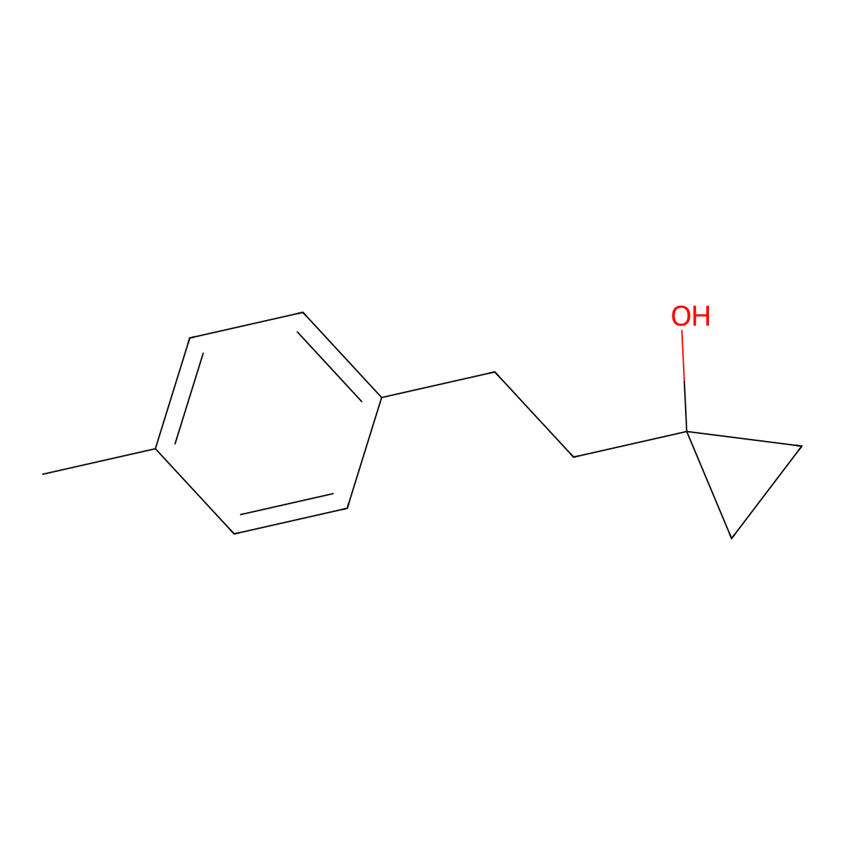 1-(4-Methylphenethyl)cyclopropan-1-ol molecular structure, CAS 1248959-59-2