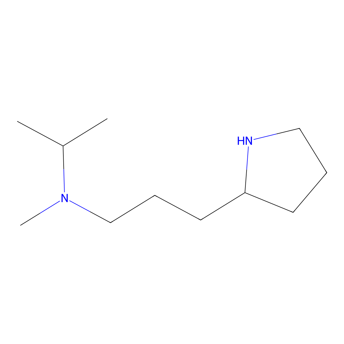 Methyl(propan-2-yl)[3-(pyrrolidin-2-yl)propyl]amine molecular structure, CAS 1248961-91-2