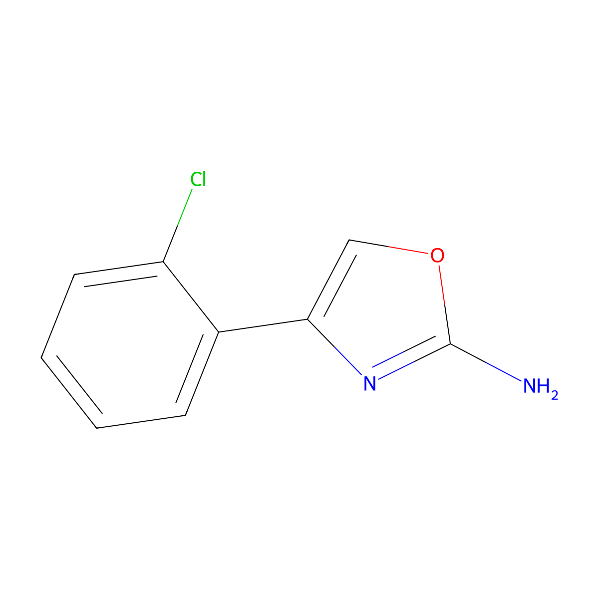 4-(2-Chlorophenyl)-1,3-oxazol-2-amine molecular structure, CAS 1248965-63-0
