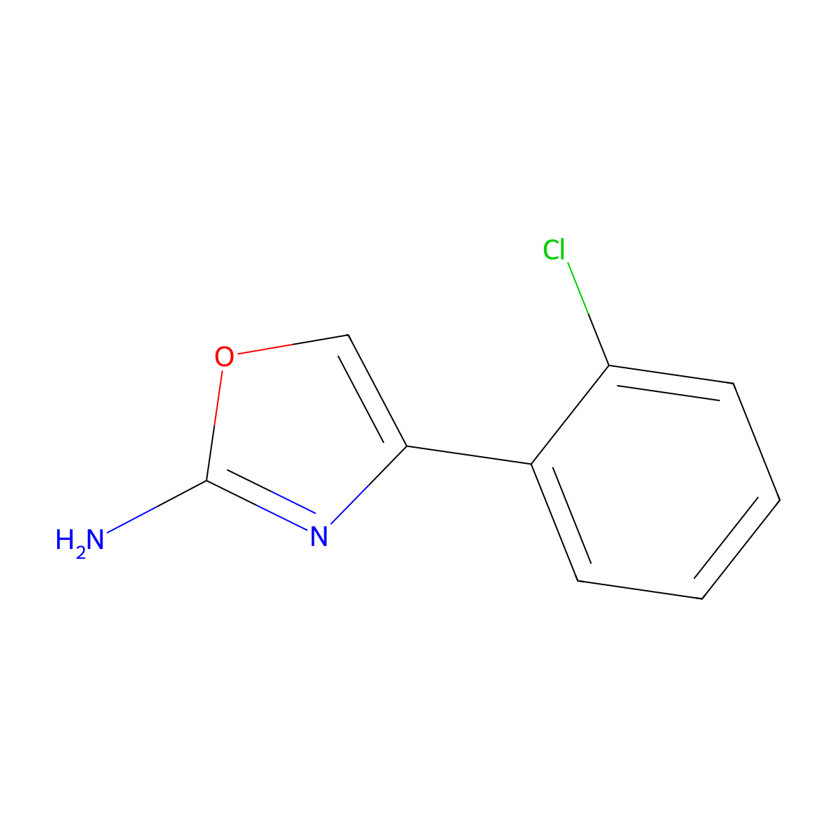 4-(2-Chlorophenyl)-1,3-oxazol-2-amine molecular structure, CAS 1248965-63-0