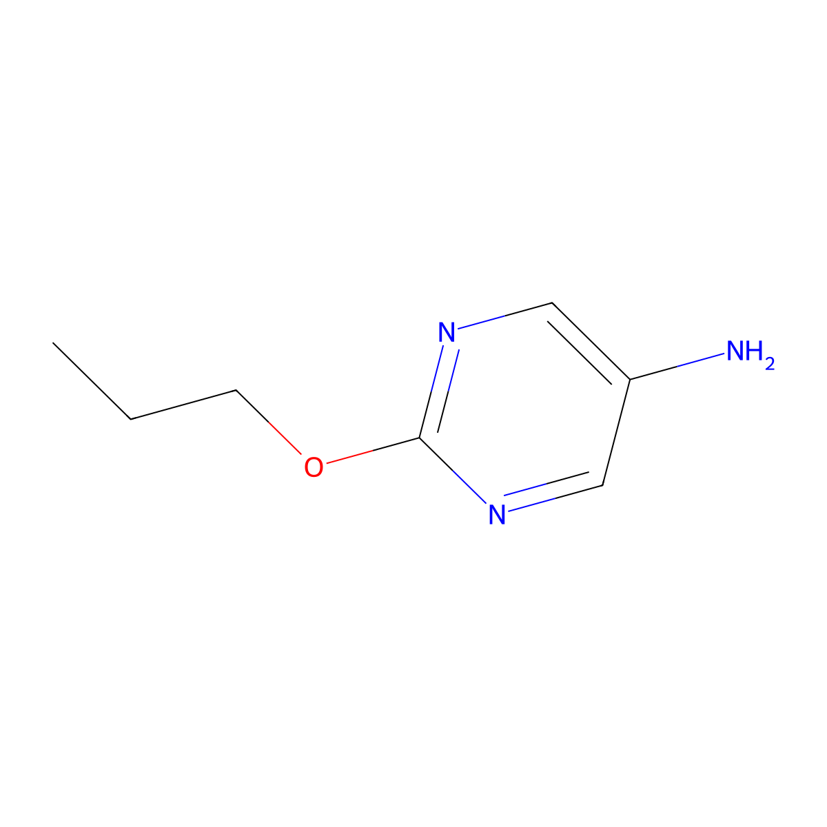 2-Propoxypyrimidin-5-amine molecular structure, CAS 1248968-09-3