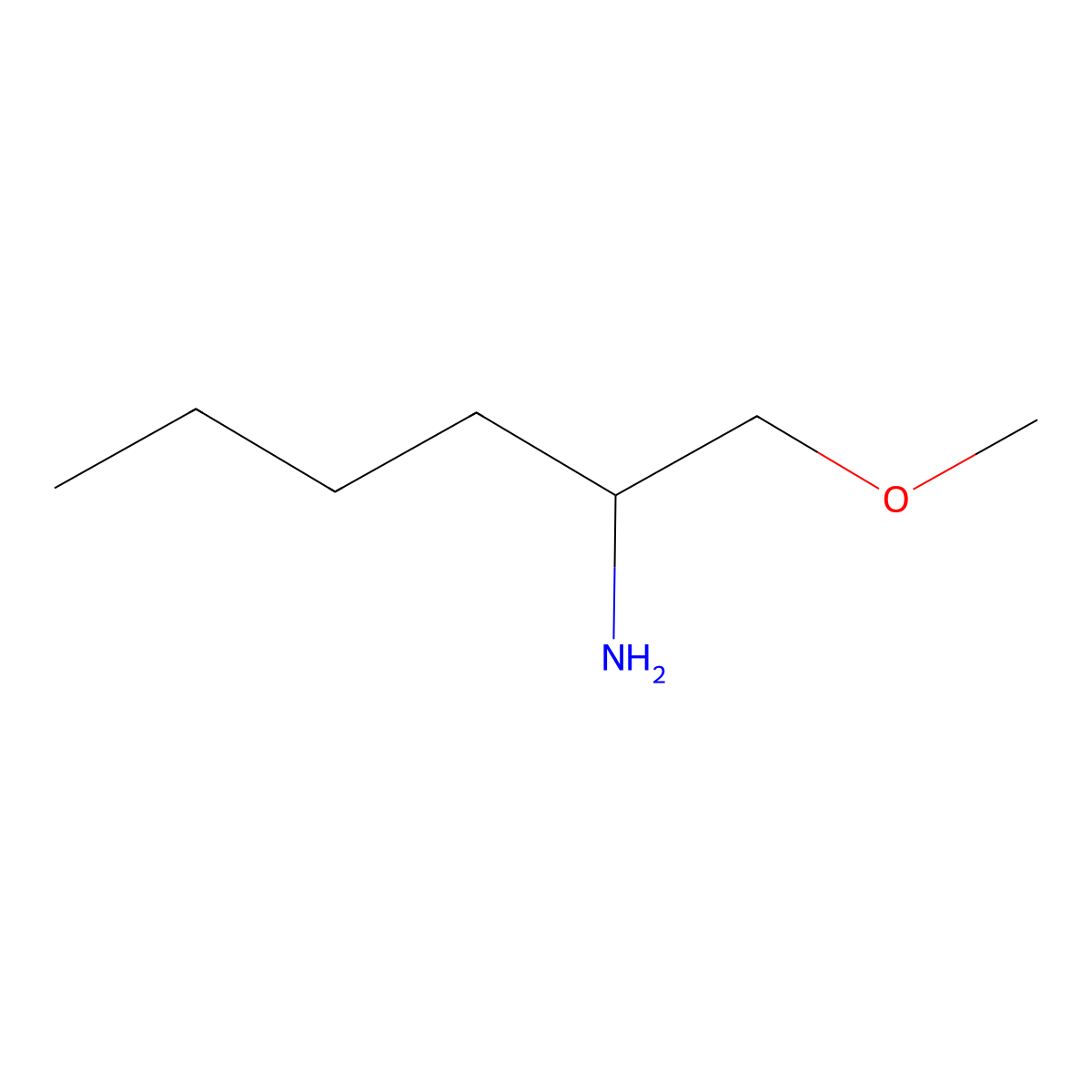 1-Methoxyhexan-2-amine molecular structure, CAS 1248971-00-7