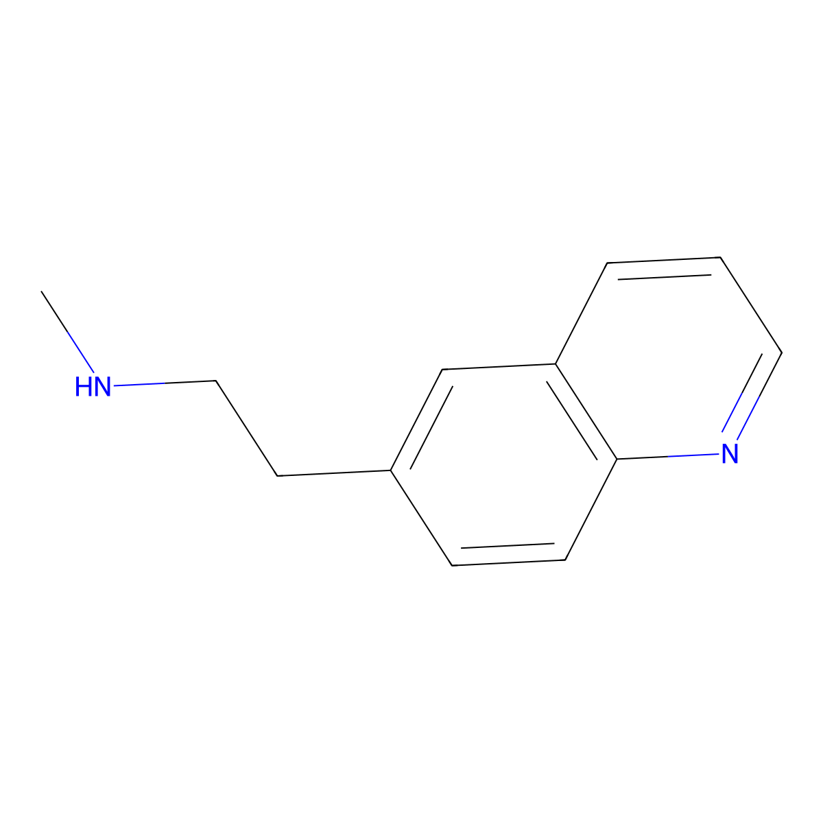 Methyl[2-(quinolin-6-yl)ethyl]amine molecular structure, CAS 1248972-74-8