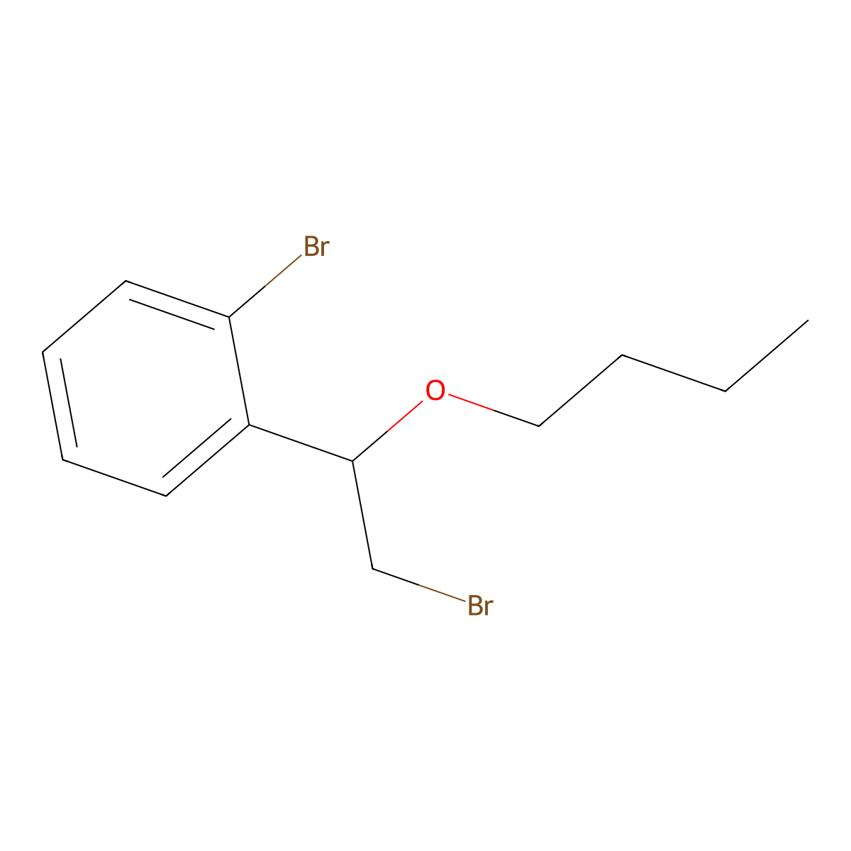 1-Bromo-2-(2-bromo-1-butoxyethyl)benzene molecular structure, CAS 1248974-80-2
