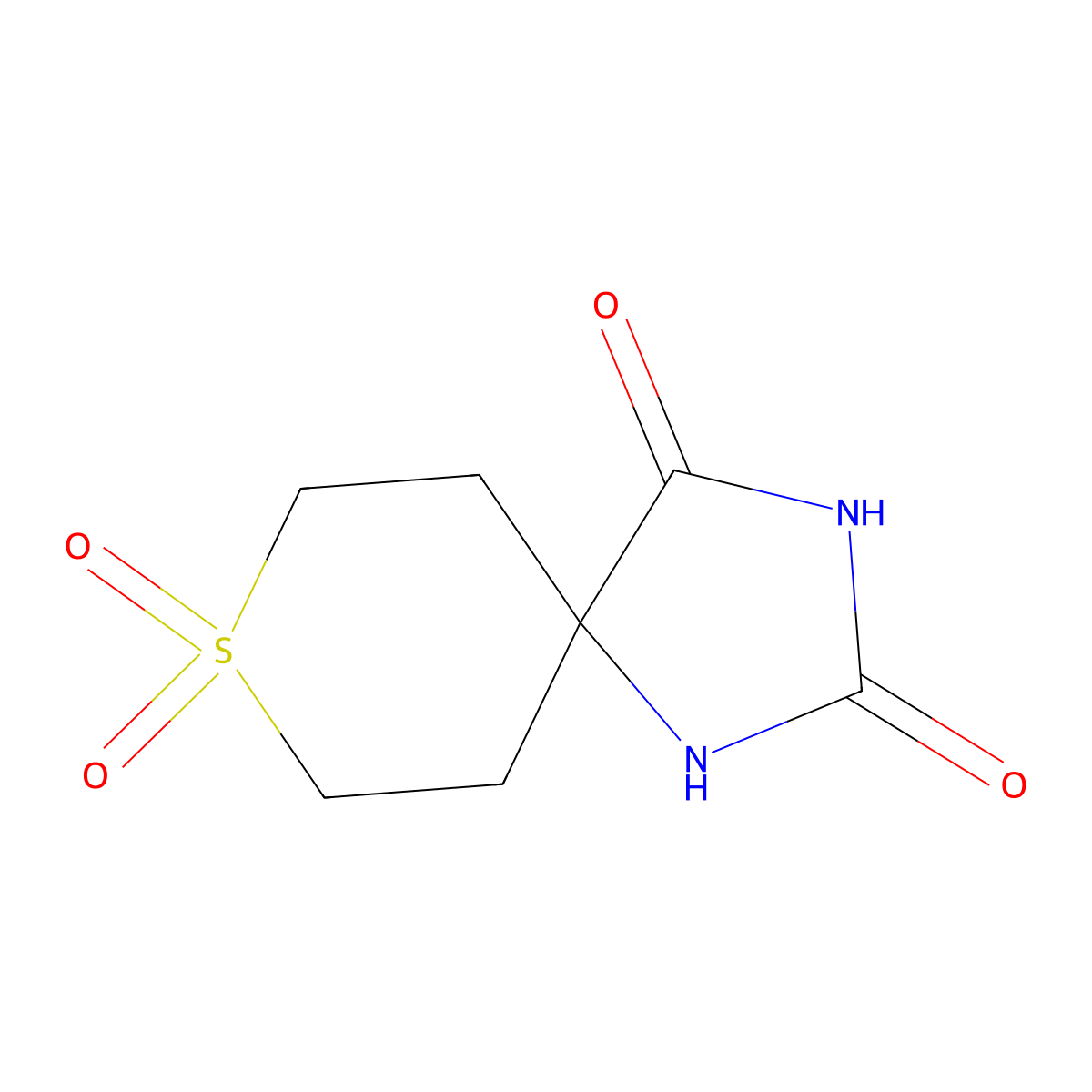 8lambda6-Thia-1,3-diazaspiro[4.5]decane-2,4,8,8-tetrone molecular structure, CAS 1248977-11-8