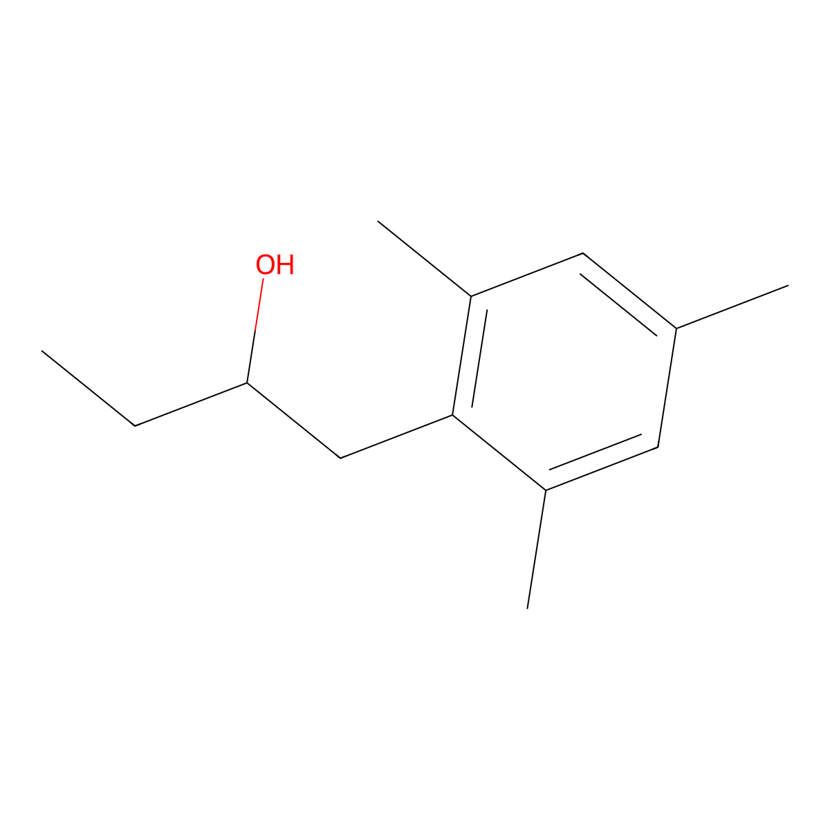 1-(2,4,6-Trimethylphenyl)-2-butanol molecular structure, CAS 1248978-36-0