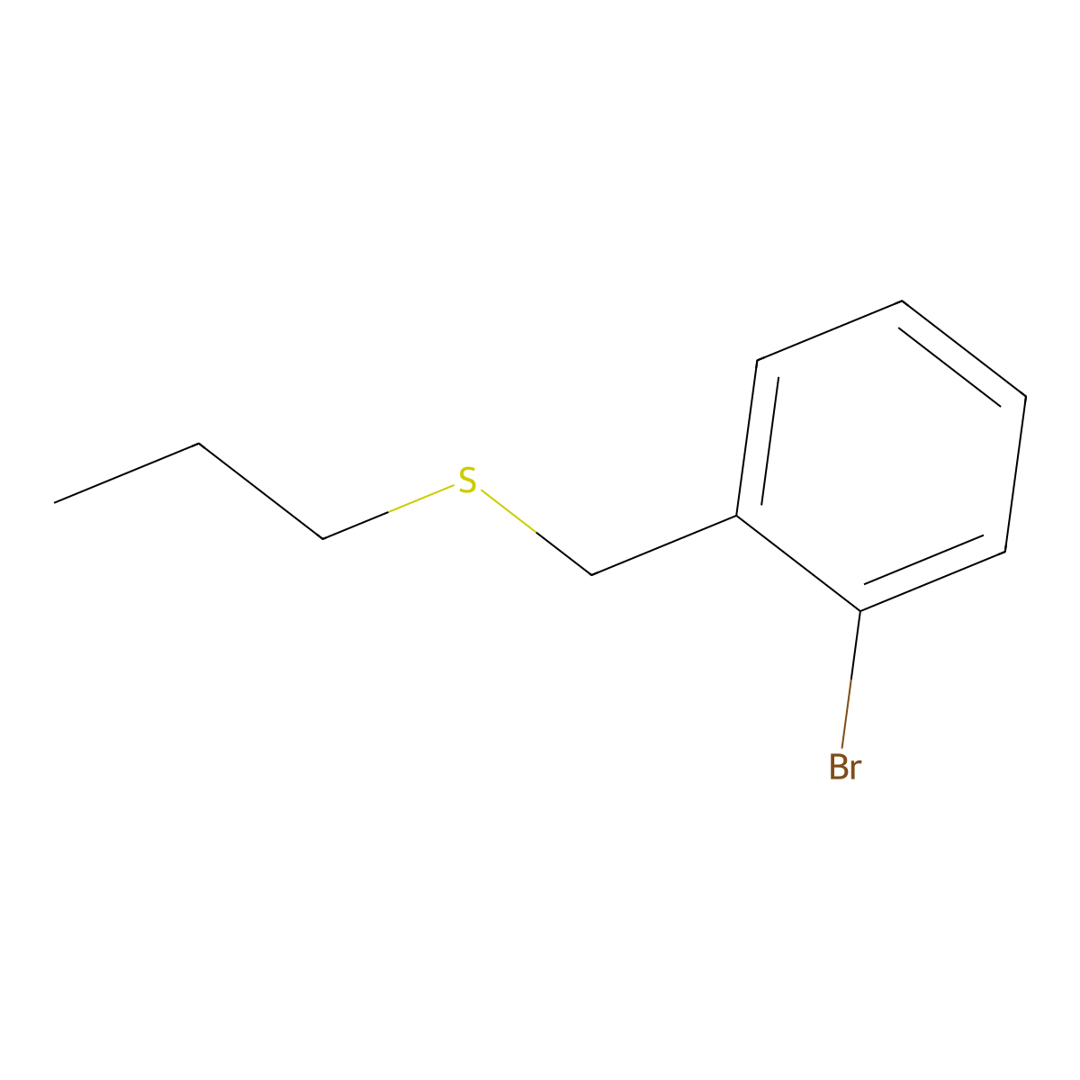 2-(S-Propylthiomethyl)-1-bromobenzene molecular structure, CAS 1248980-51-9