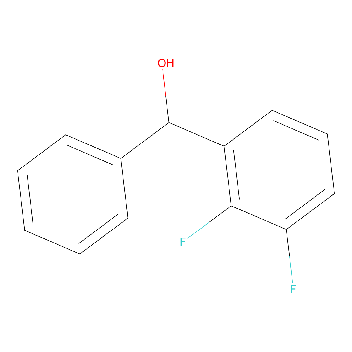 (2,3-Difluorophenyl)(phenyl)methanol molecular structure, CAS 1248981-69-2